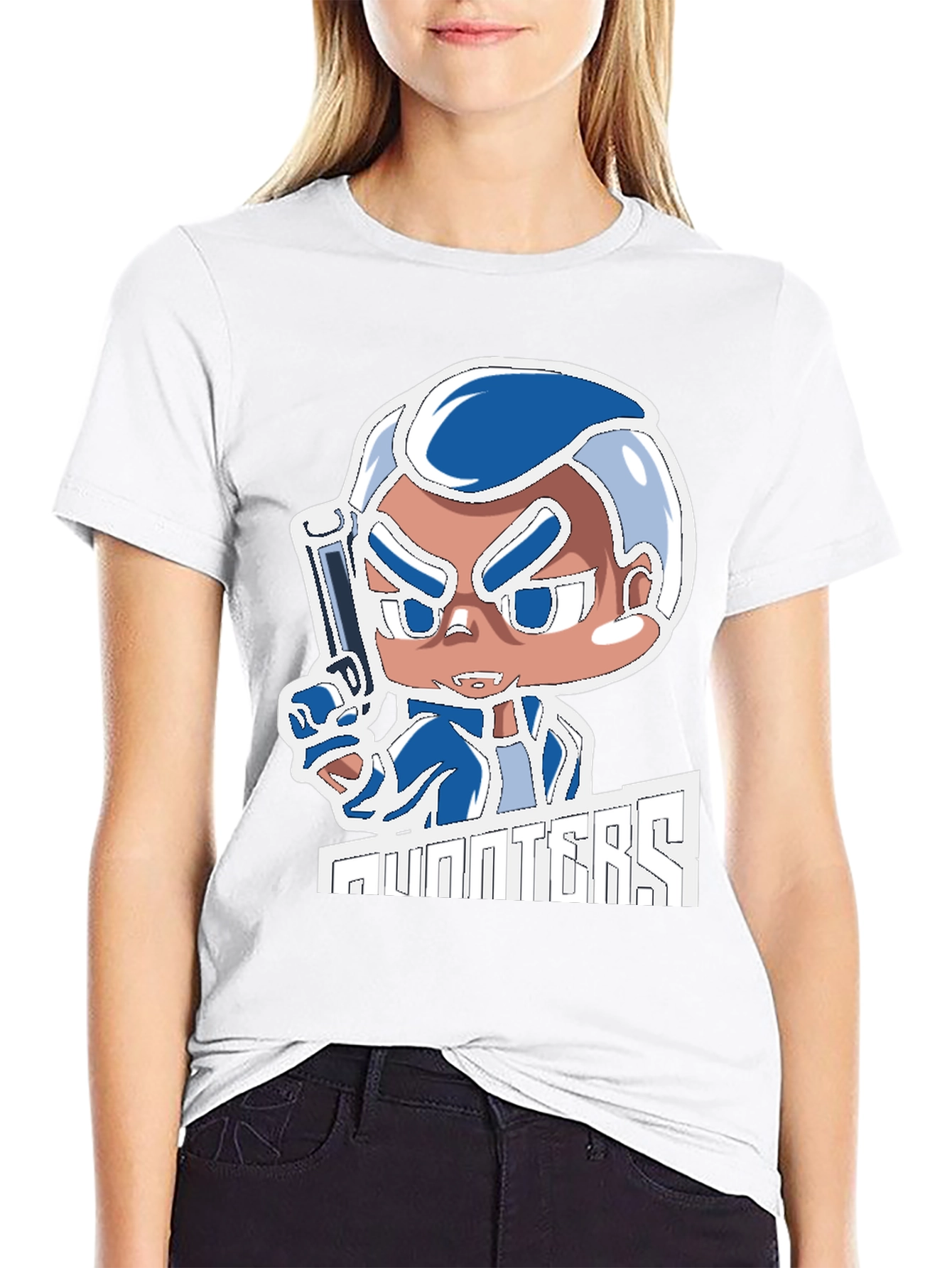 Hunters T-Shirt: Cartoon Gunman Design