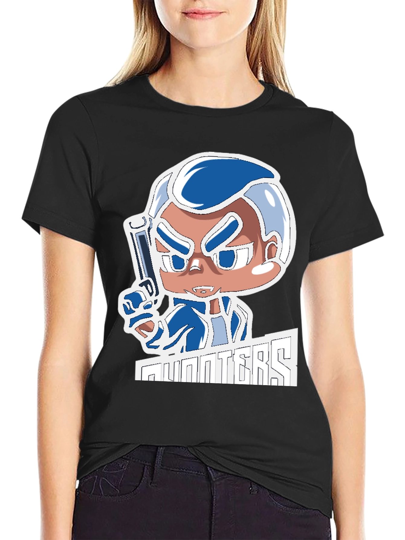 Hunters T-Shirt: Cartoon Gunman Design