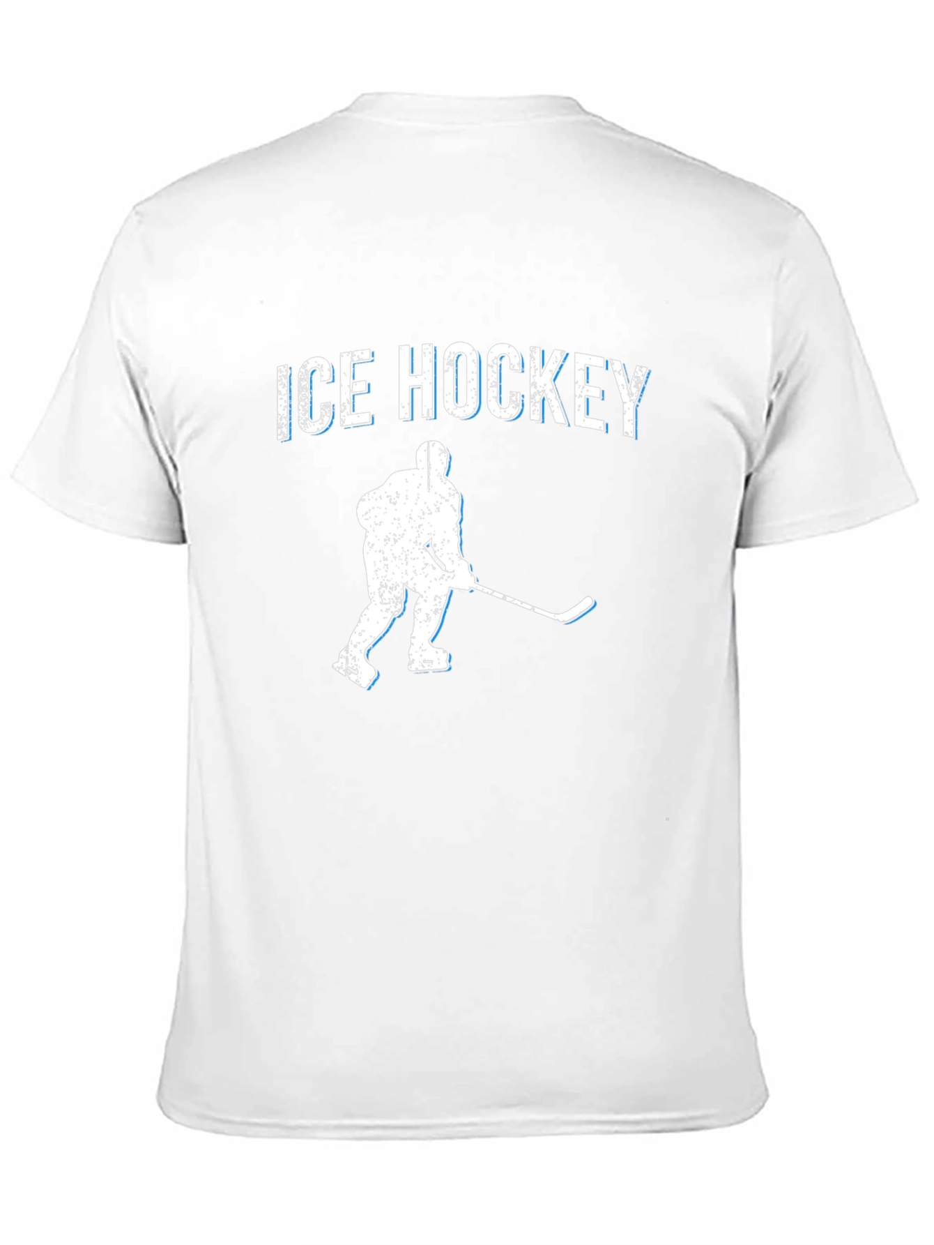 Ice Hockey Graphic T-Shirt - Black Cotton Tee