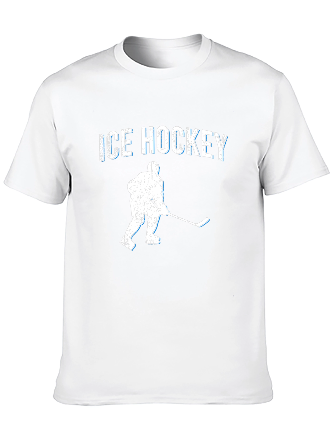 Ice Hockey Graphic T-Shirt - Black Cotton Tee