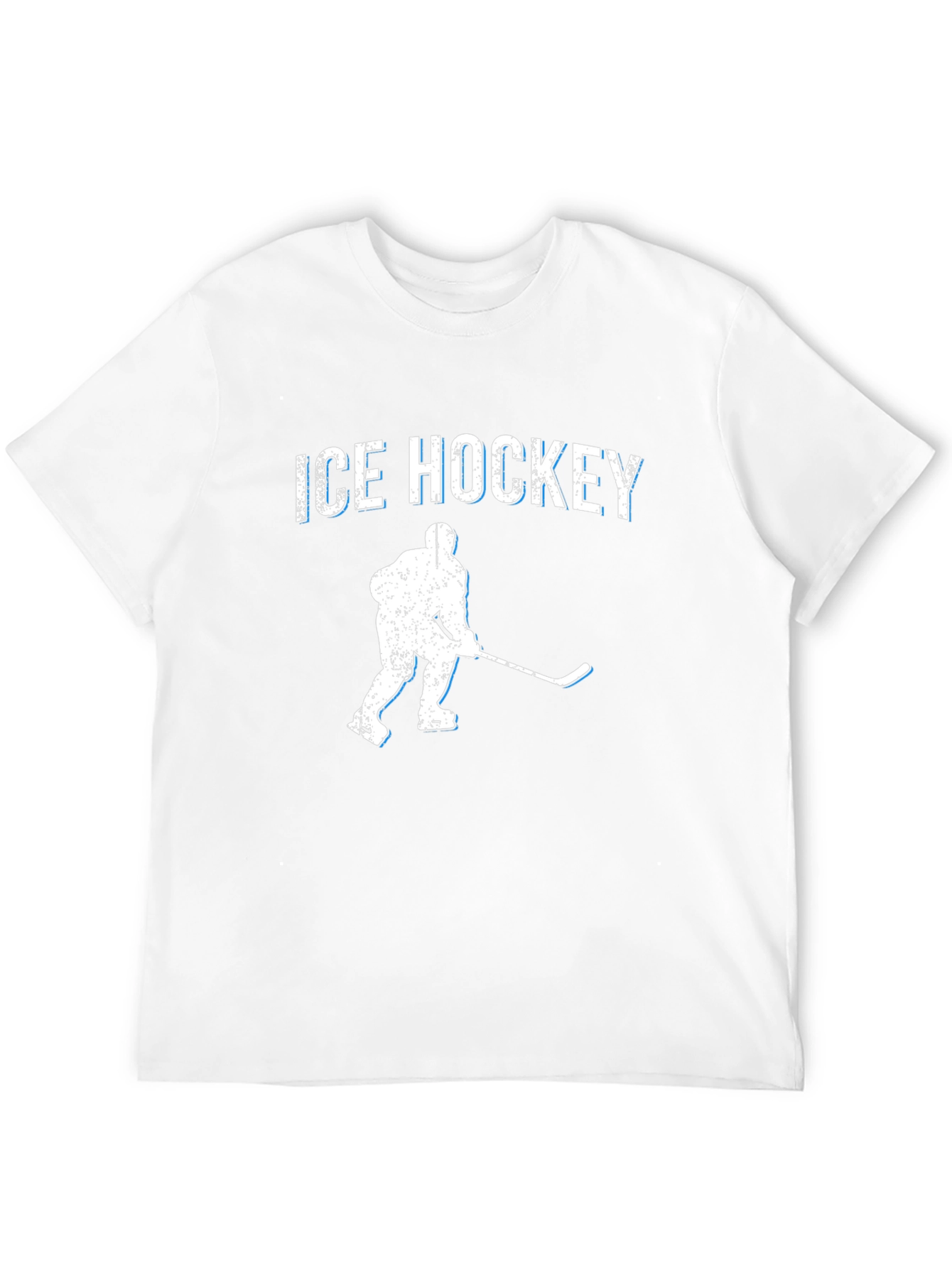 Ice Hockey Graphic T-Shirt - Black Cotton Tee