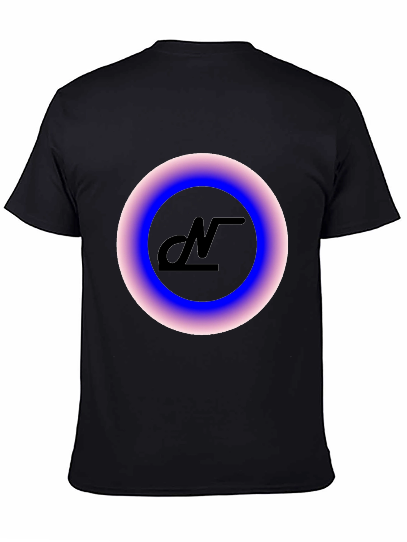 Modern Black Graphic Tee - Luminous Logo