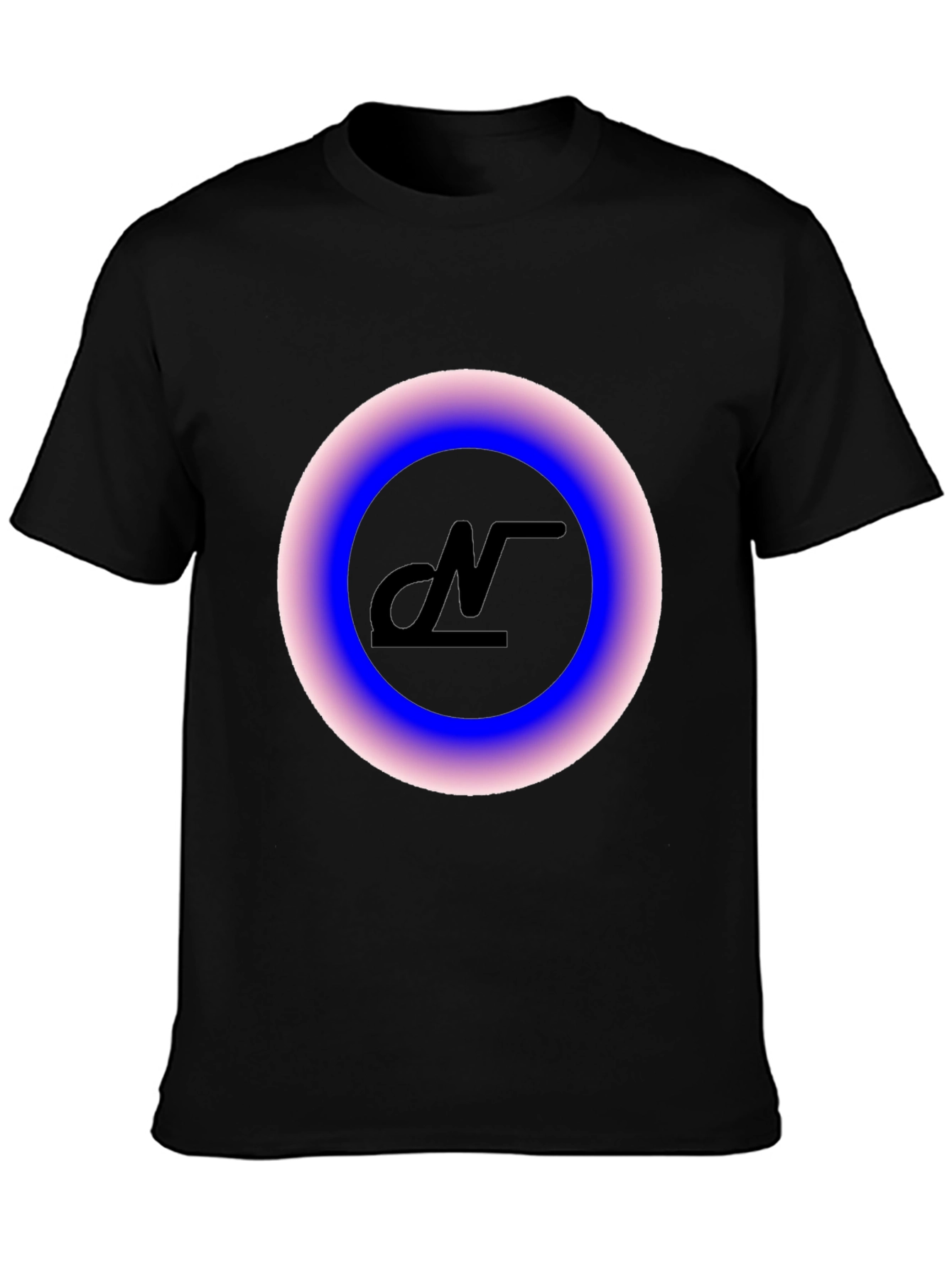 Modern Black Graphic Tee - Luminous Logo