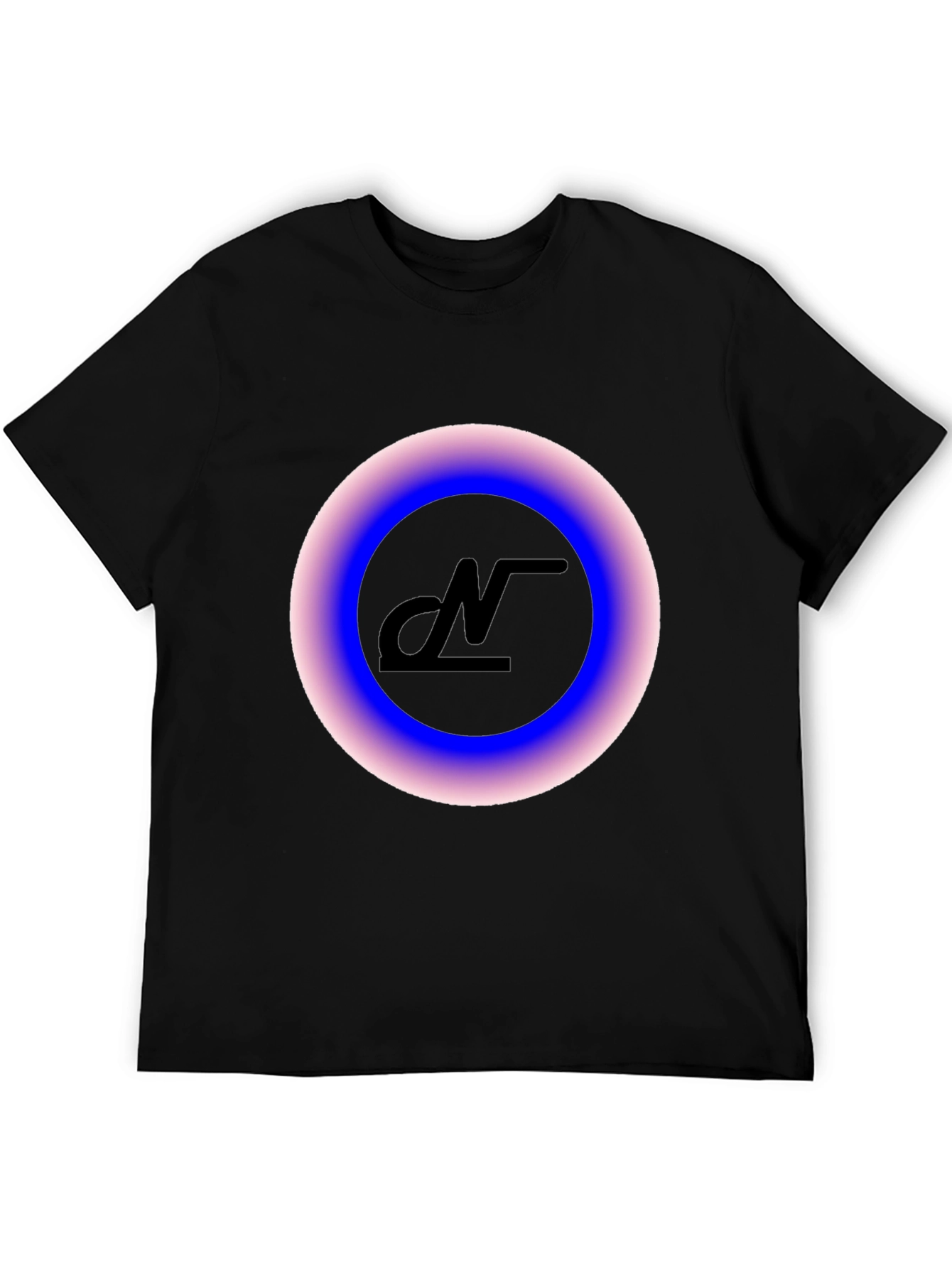 Modern Black Graphic Tee - Luminous Logo