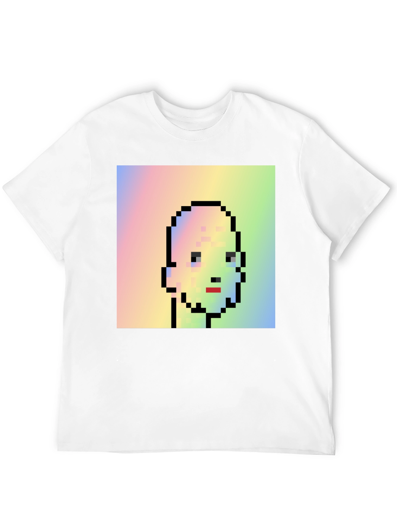 Pixel Art Portrait Tee - Unique Graphic Design