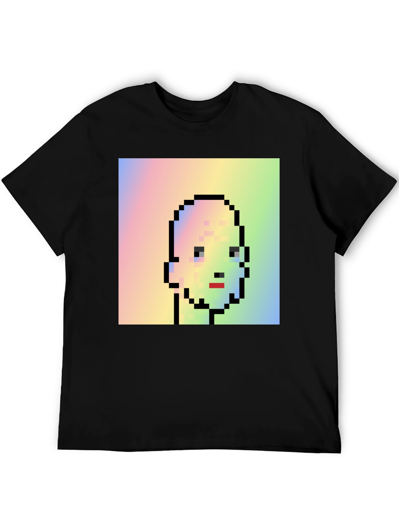 Pixel Art Portrait Tee - Unique Graphic Design