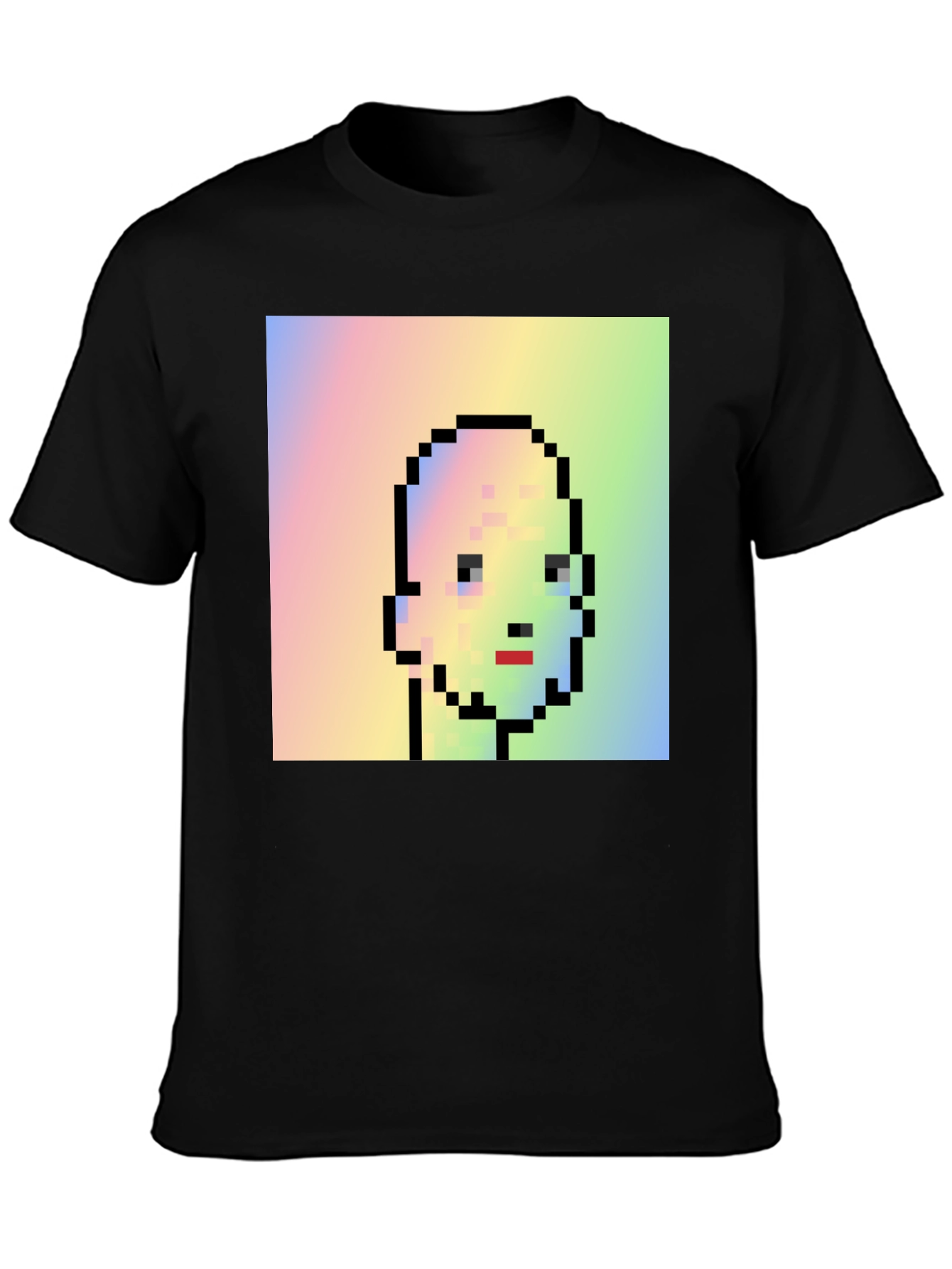Pixel Art Portrait Tee - Unique Graphic Design