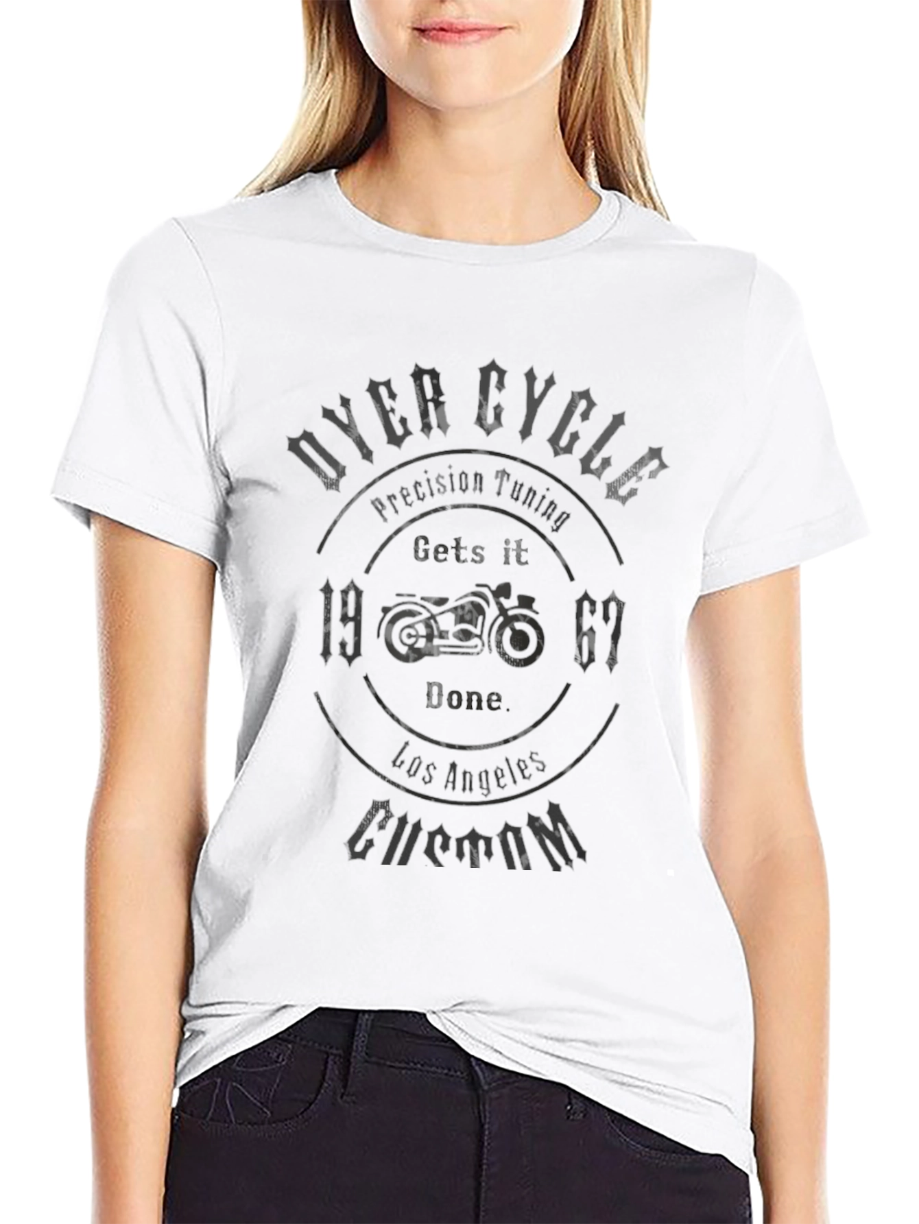 Biker Gets It Done Black T-Shirt