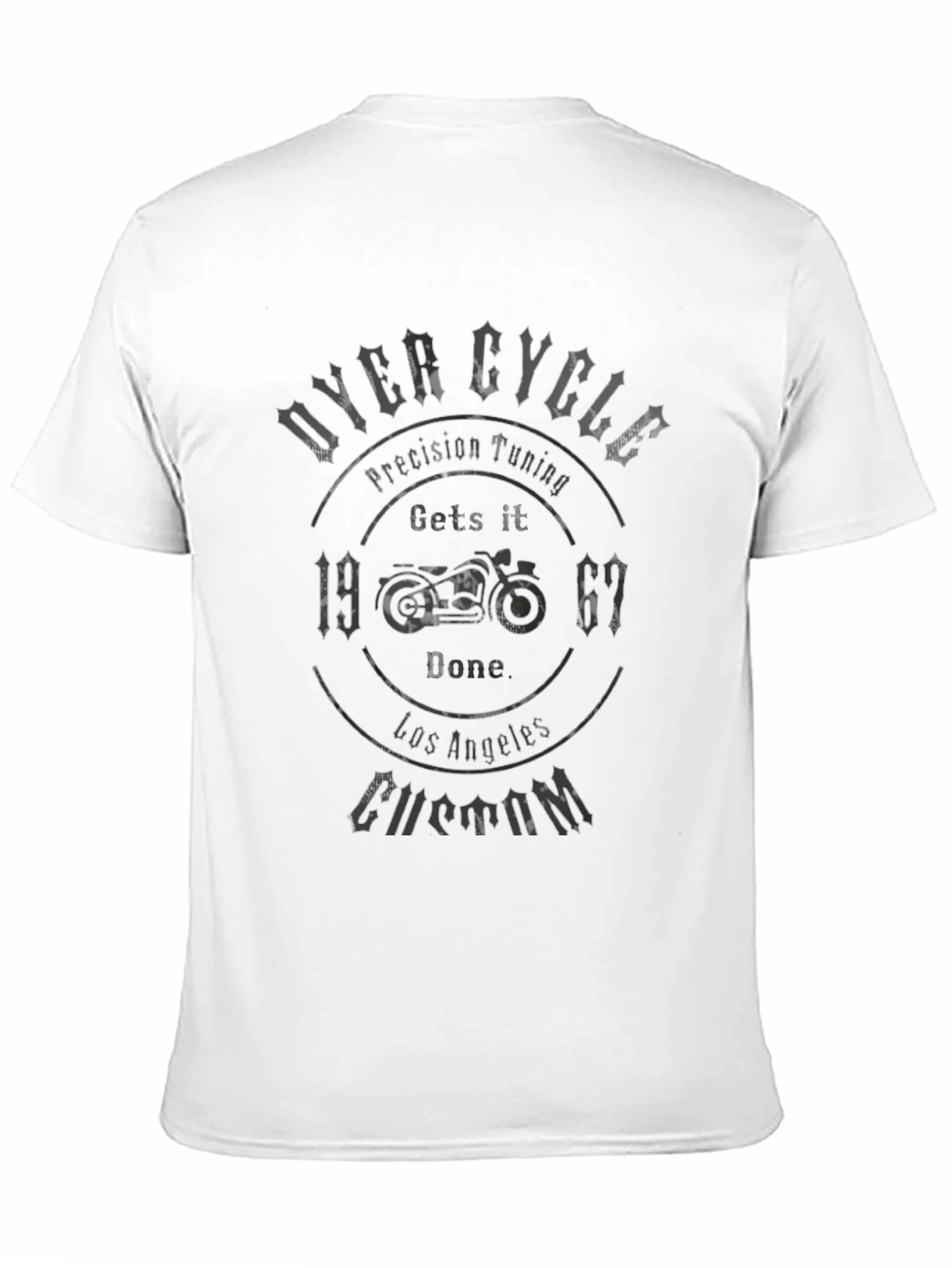 Biker Gets It Done Black T-Shirt