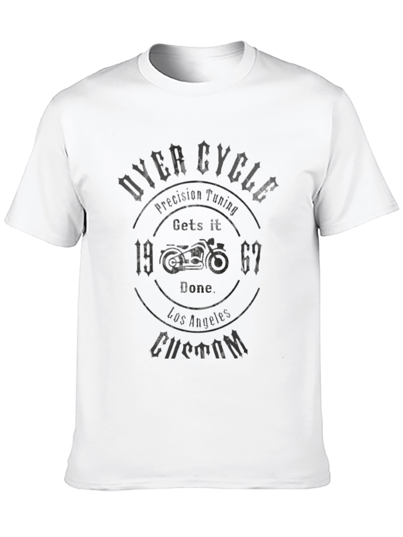 Biker Gets It Done Black T-Shirt