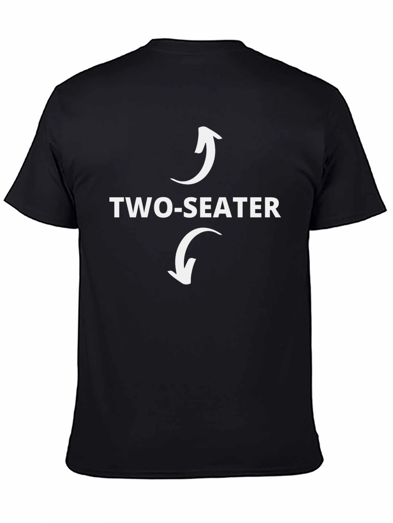 Two-Seater Funny T-Shirt Graphic Novelty Tee