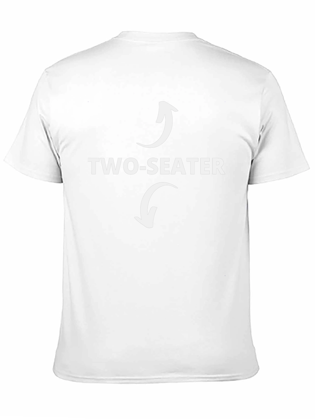 Two-Seater Funny T-Shirt Graphic Novelty Tee