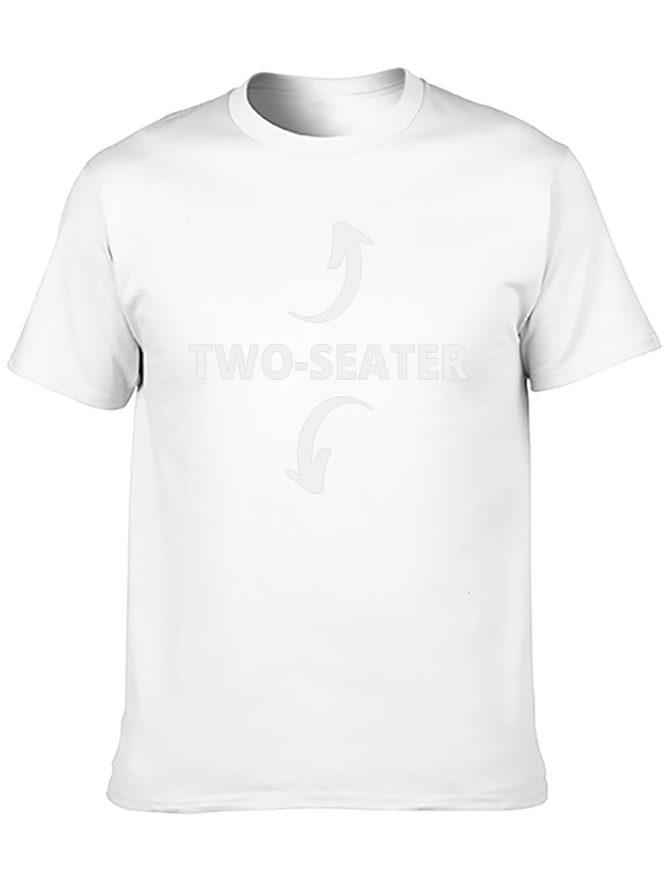 Two-Seater Funny T-Shirt Graphic Novelty Tee