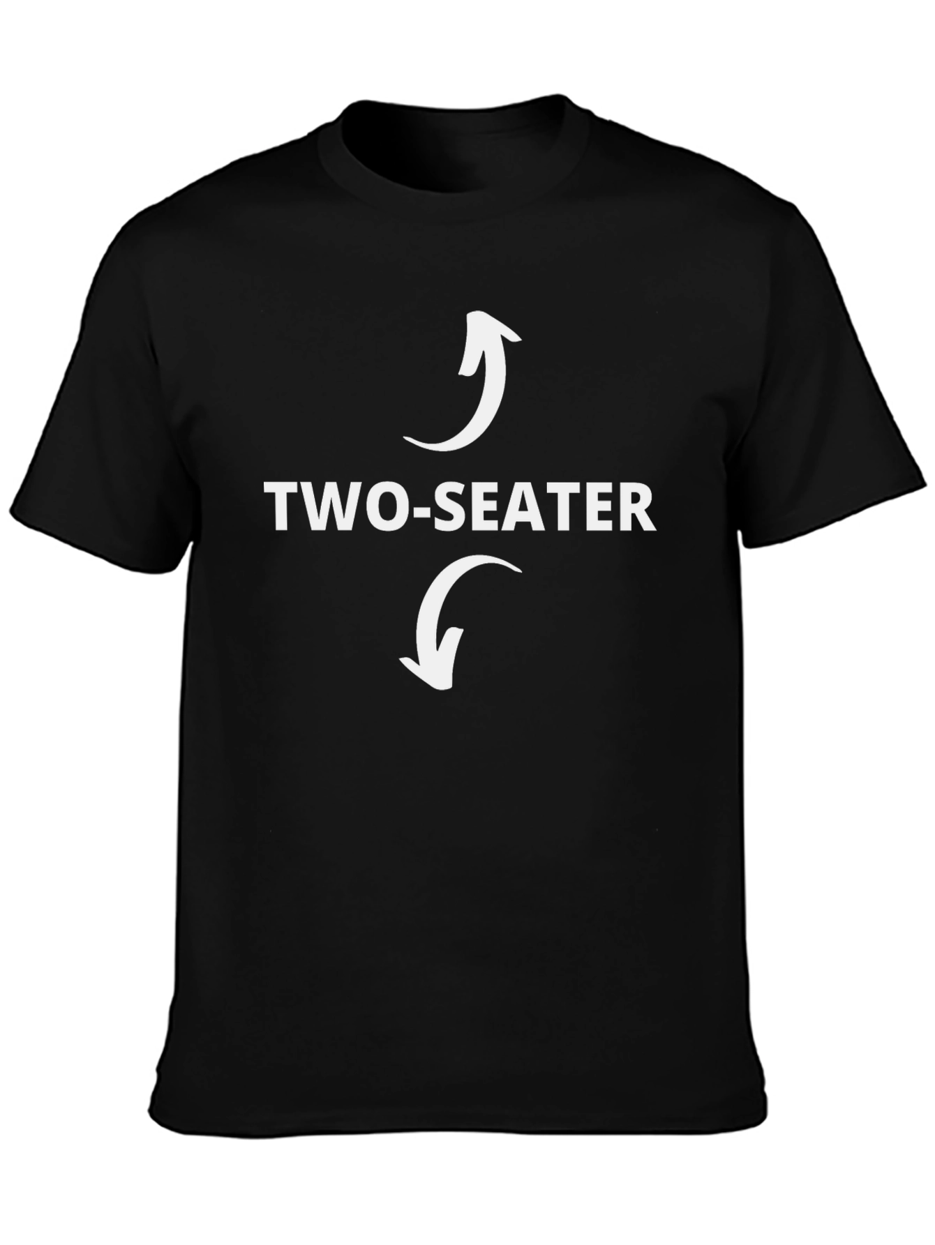 Two-Seater Funny T-Shirt Graphic Novelty Tee