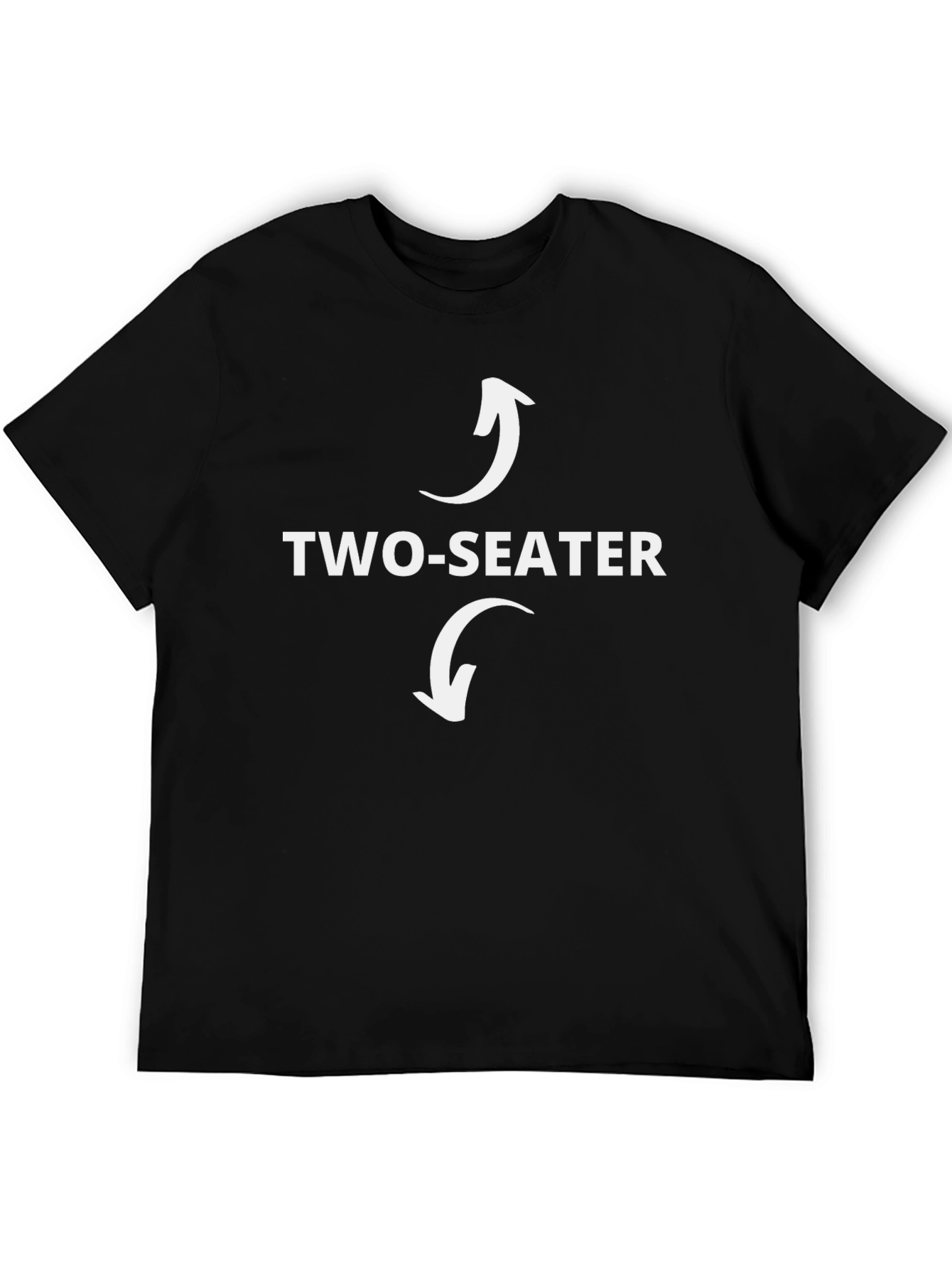 Two-Seater Funny T-Shirt Graphic Novelty Tee
