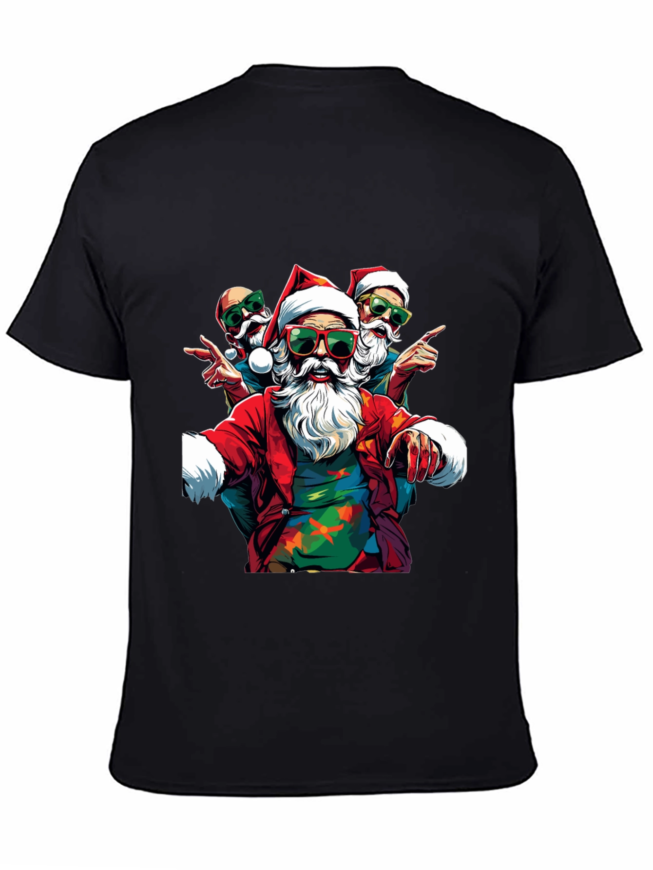 Cool Santa Graphic Tee - Holiday Style