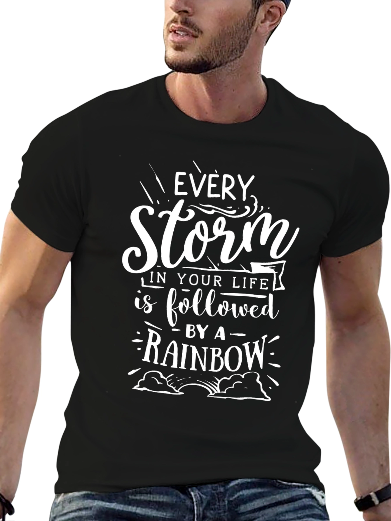 Inspirational Storm & Rainbow T-Shirt
