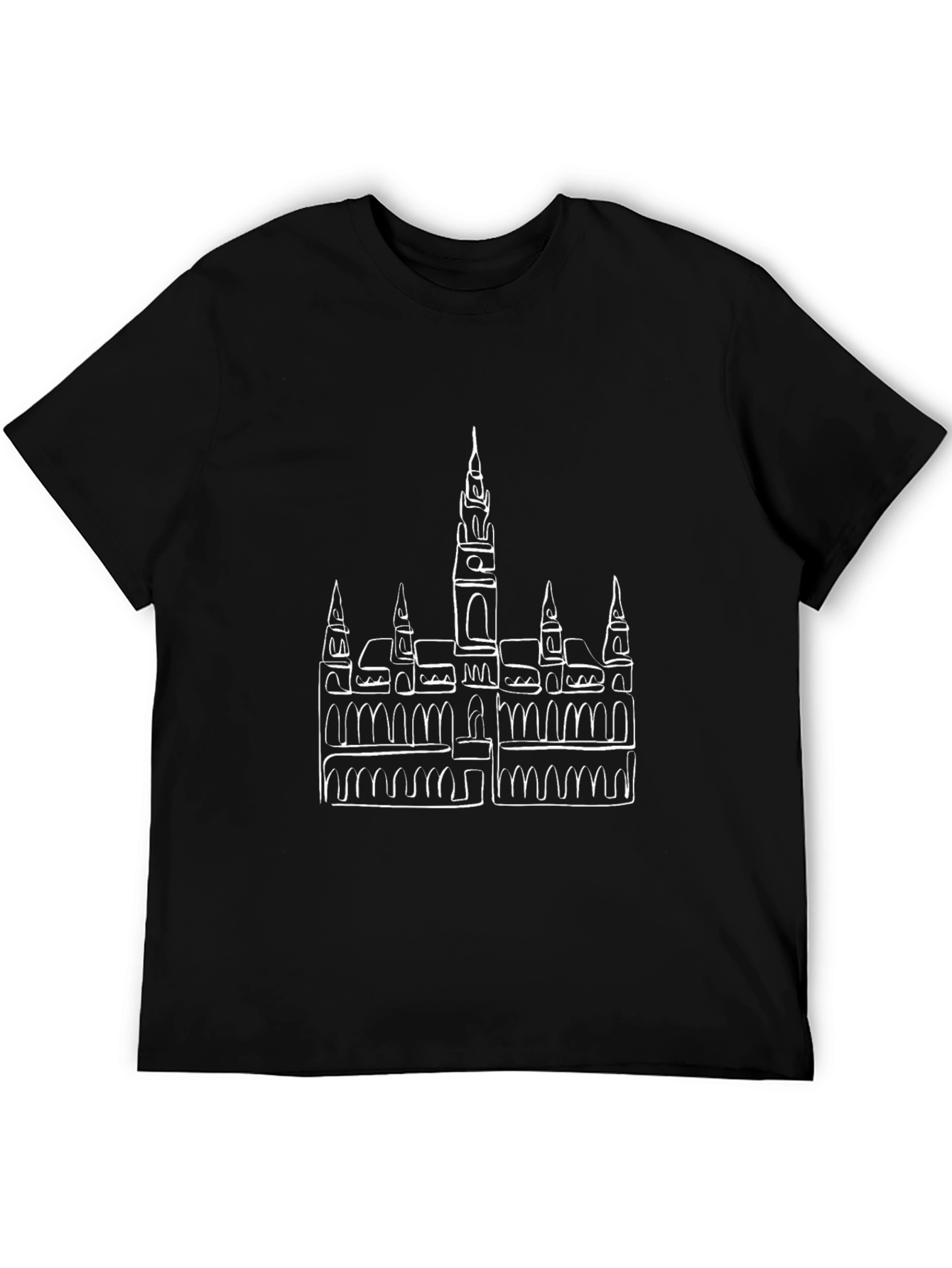 Vienna Austria Skyline T-Shirt - City Sketch Tee