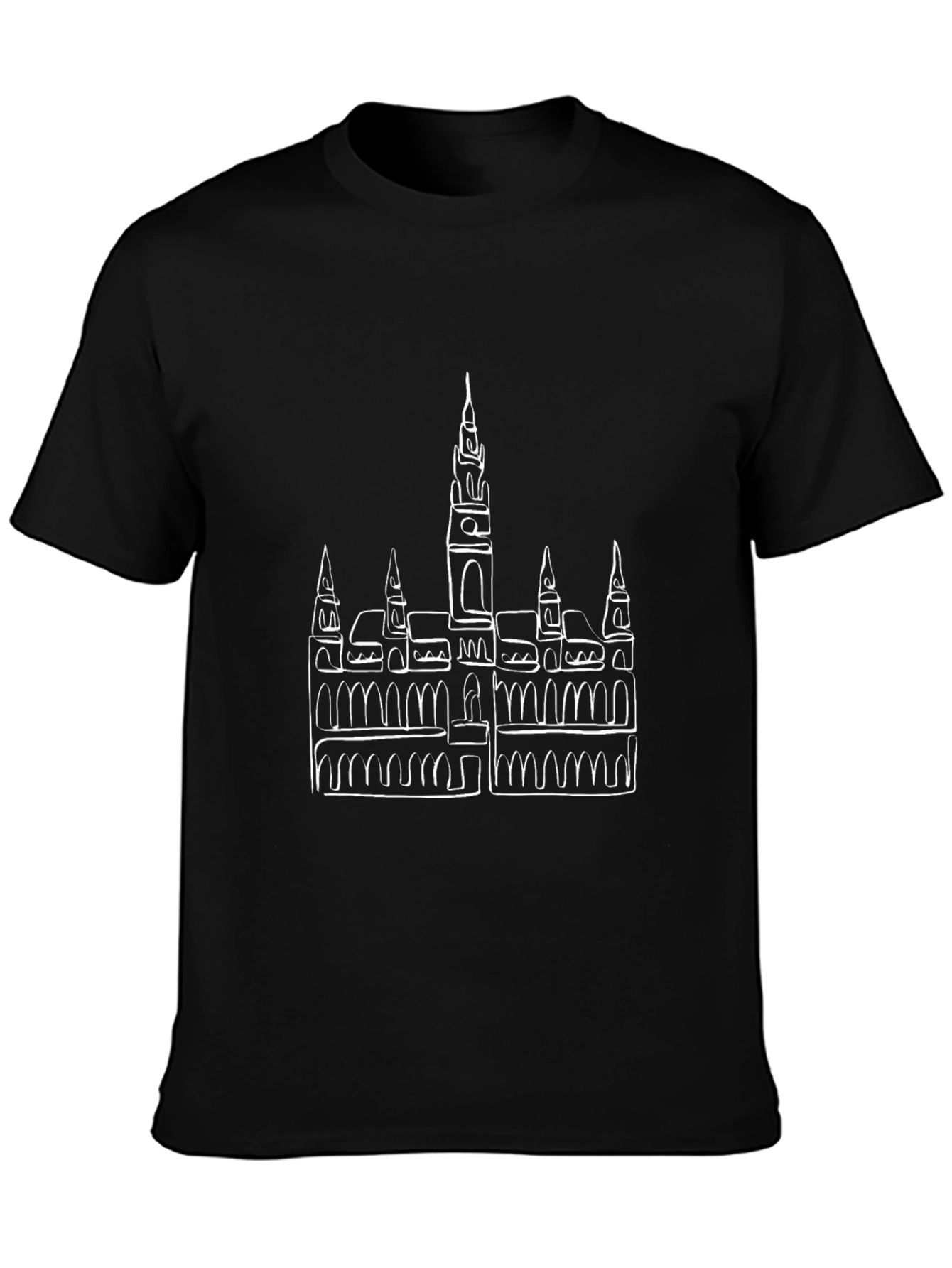 Vienna Austria Skyline T-Shirt - City Sketch Tee