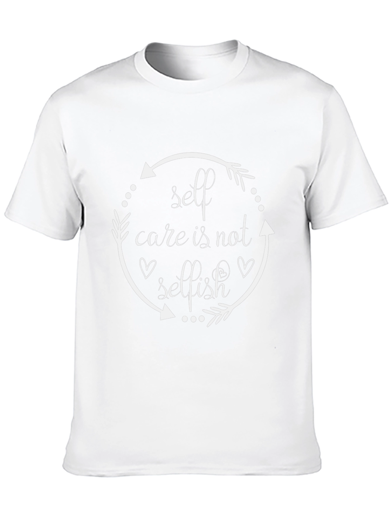 Self Care is Not Selfish Black T-Shirt
