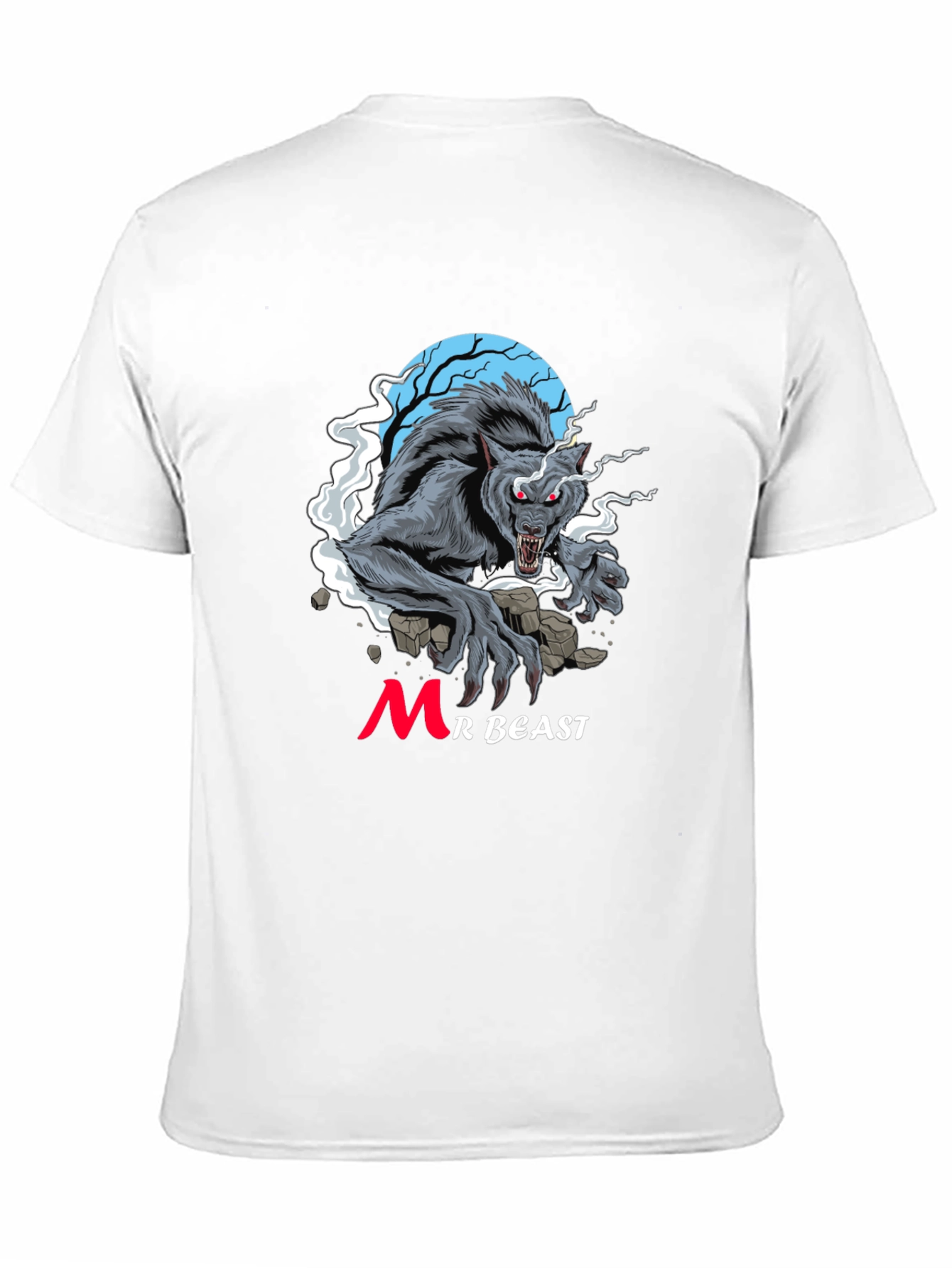 MrBeast Werewolf Black T-Shirt