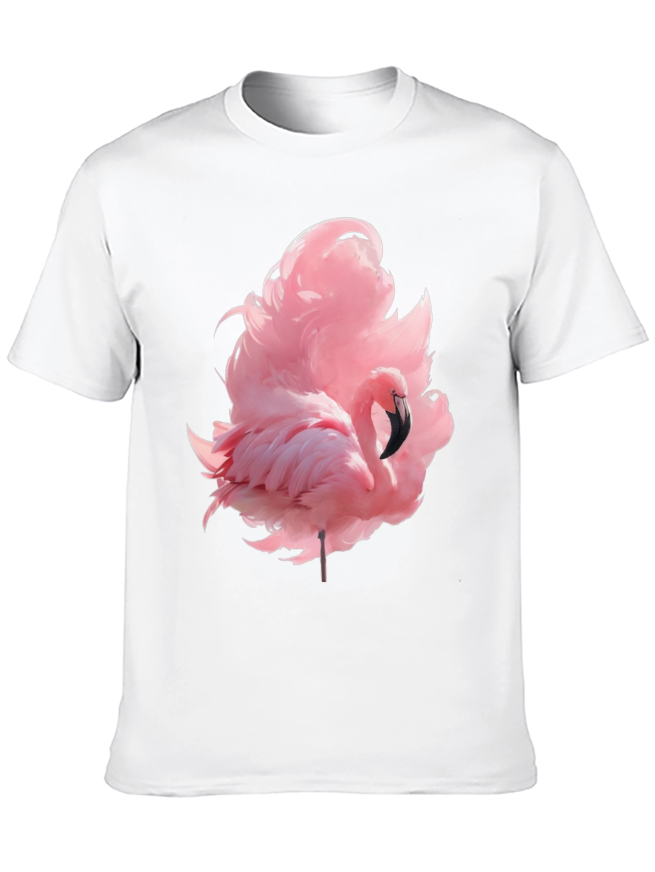 Flamingo Graphic Tee - Black Casual Shirt
