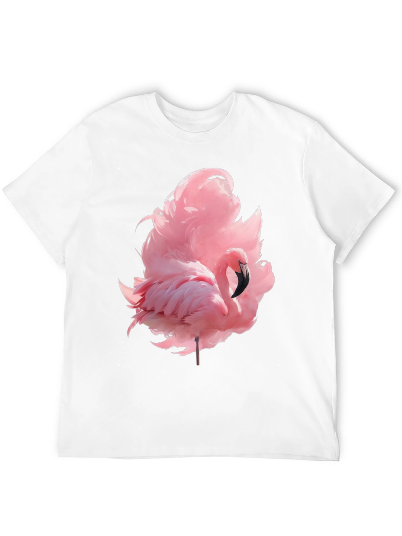 Flamingo Graphic Tee - Black Casual Shirt