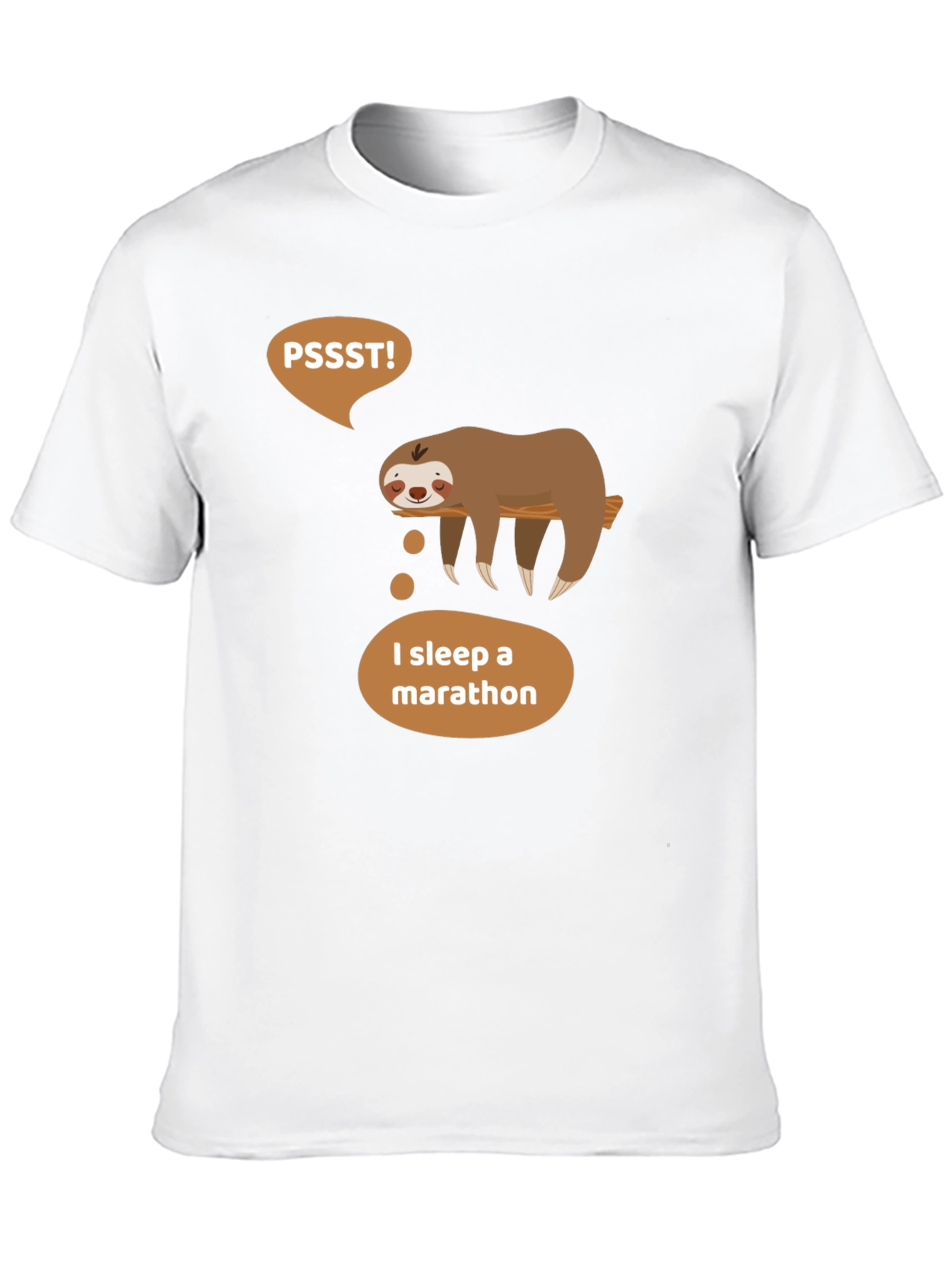 Sloth Marathon Sleeper Graphic T-Shirt - Soft Cotton Tee