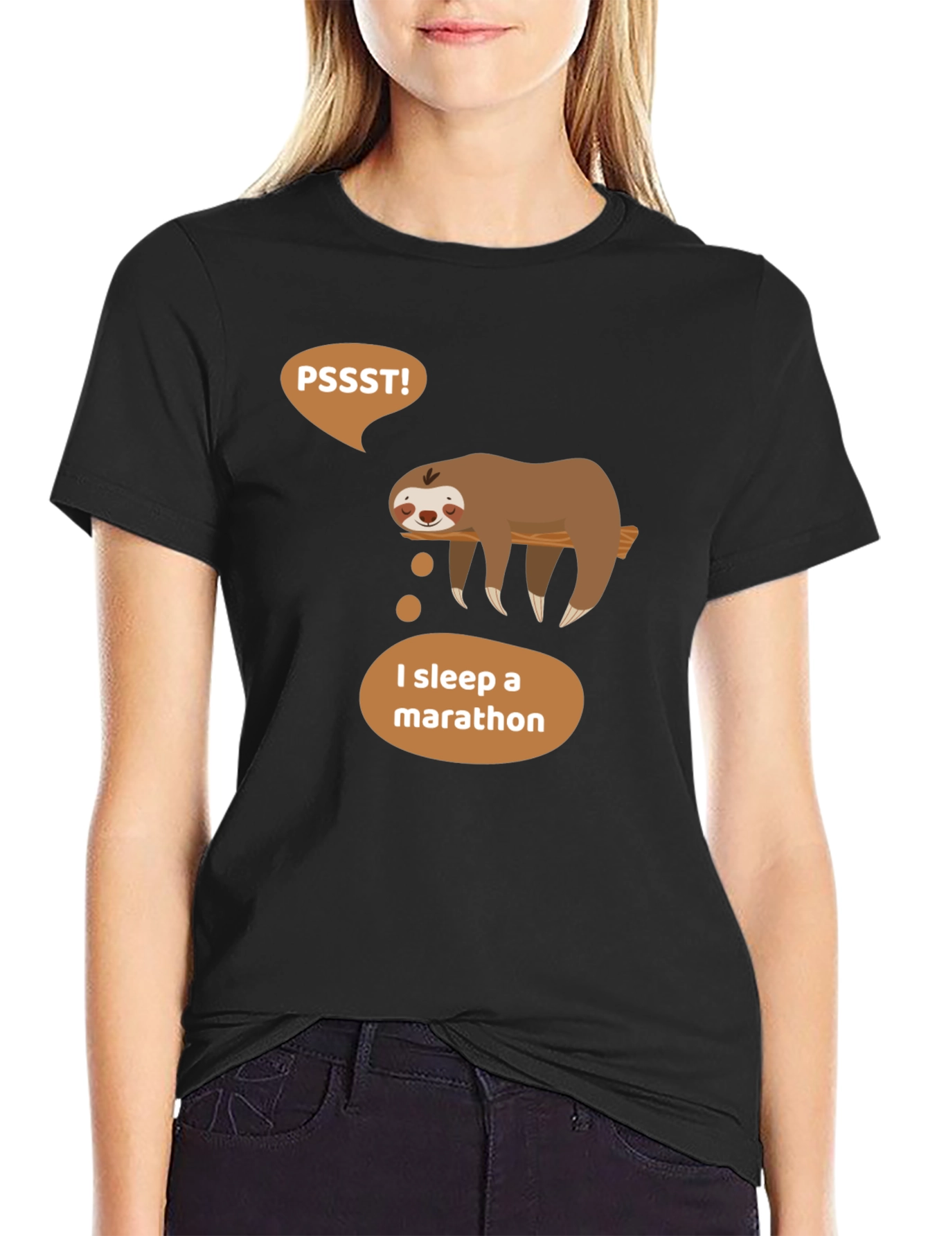 Sloth Marathon Sleeper Graphic T-Shirt - Soft Cotton Tee