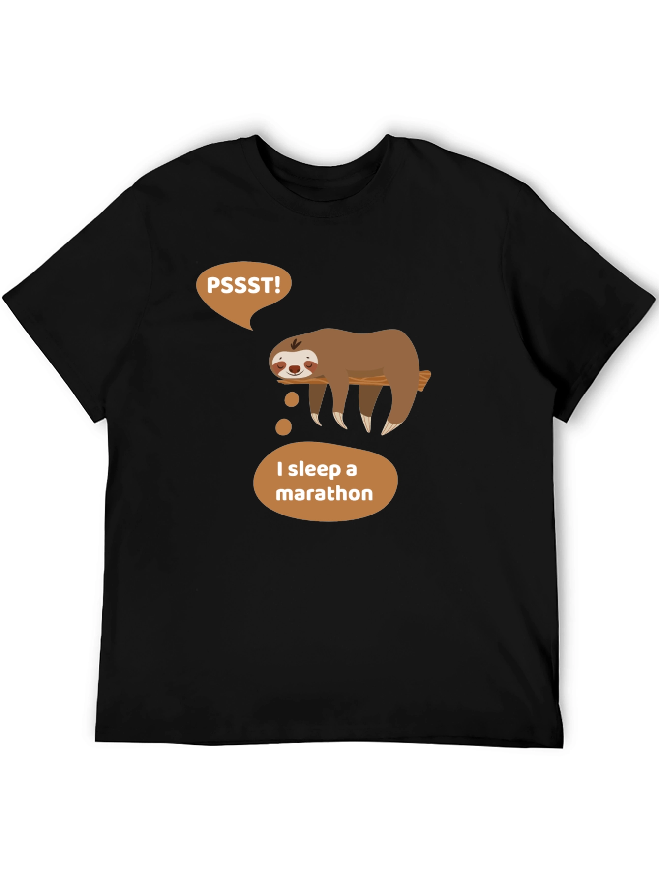 Sloth Marathon Sleeper Graphic T-Shirt - Soft Cotton Tee
