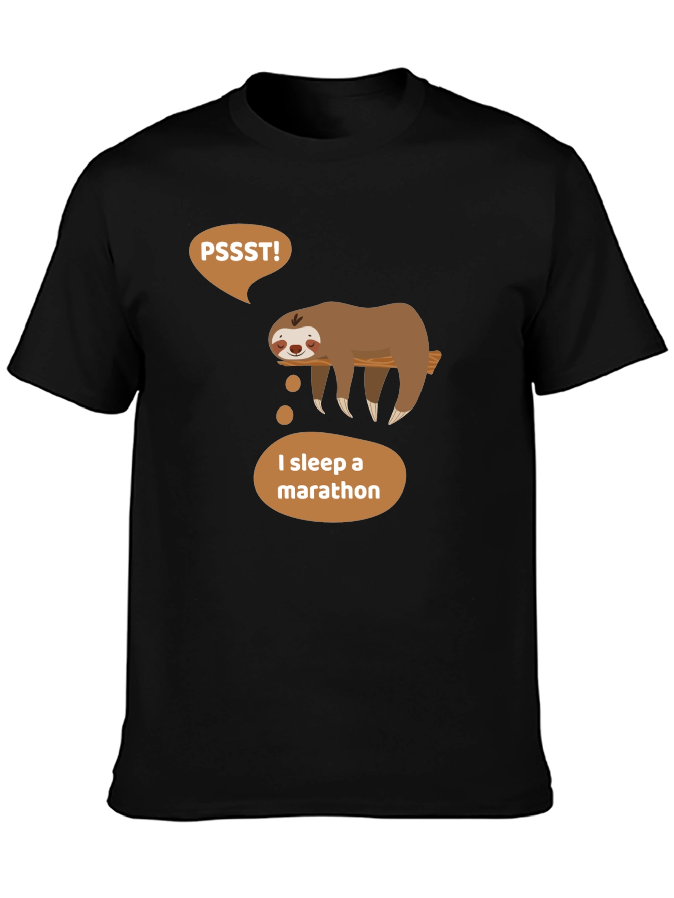 Sloth Marathon Sleeper Graphic T-Shirt - Soft Cotton Tee