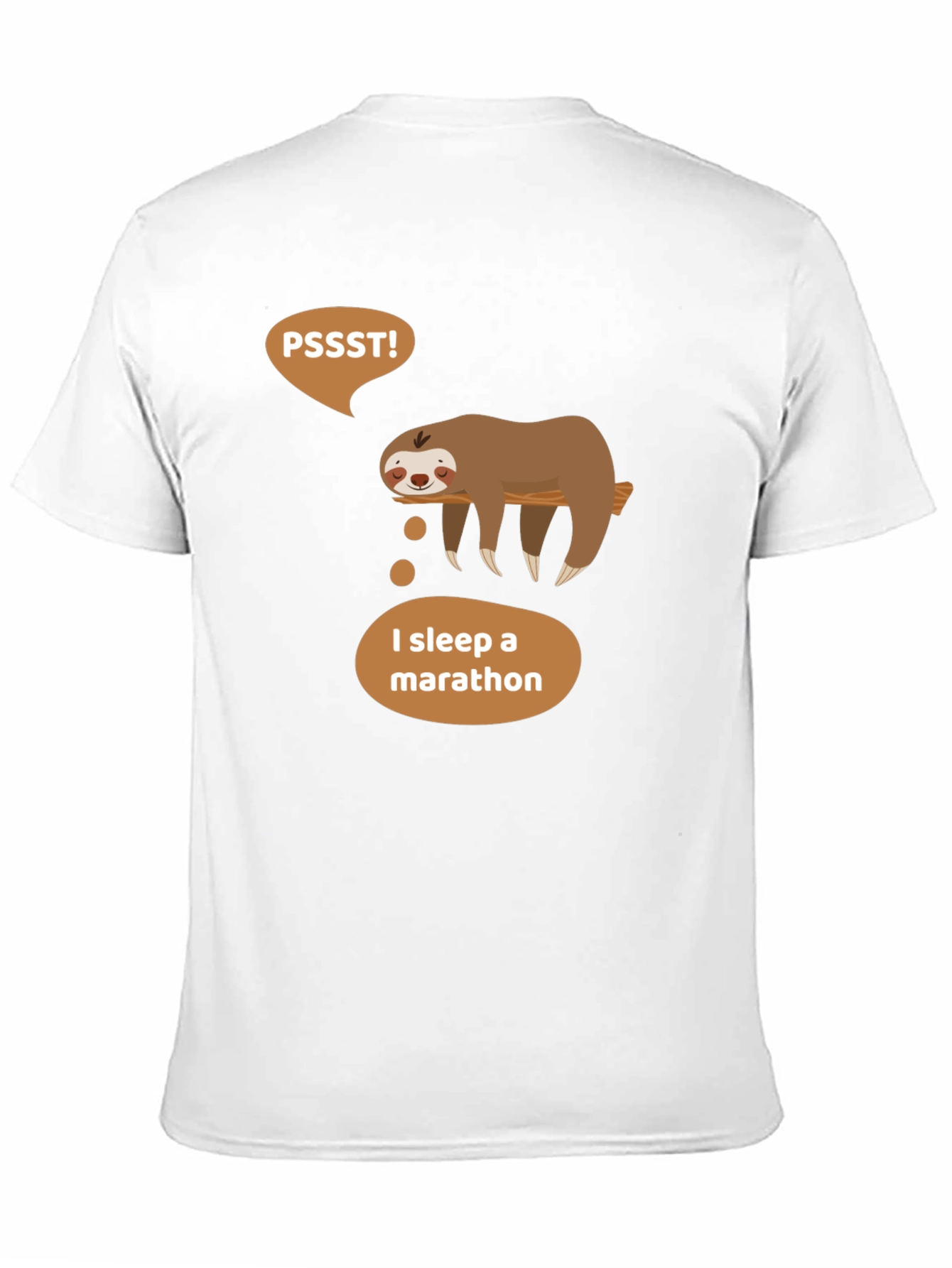 Sloth Marathon Sleeper Graphic T-Shirt - Soft Cotton Tee