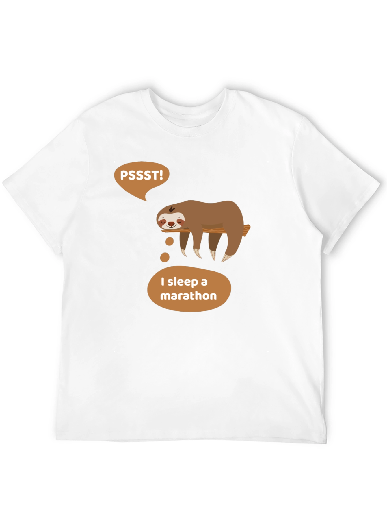 Sloth Marathon Sleeper Graphic T-Shirt - Soft Cotton Tee