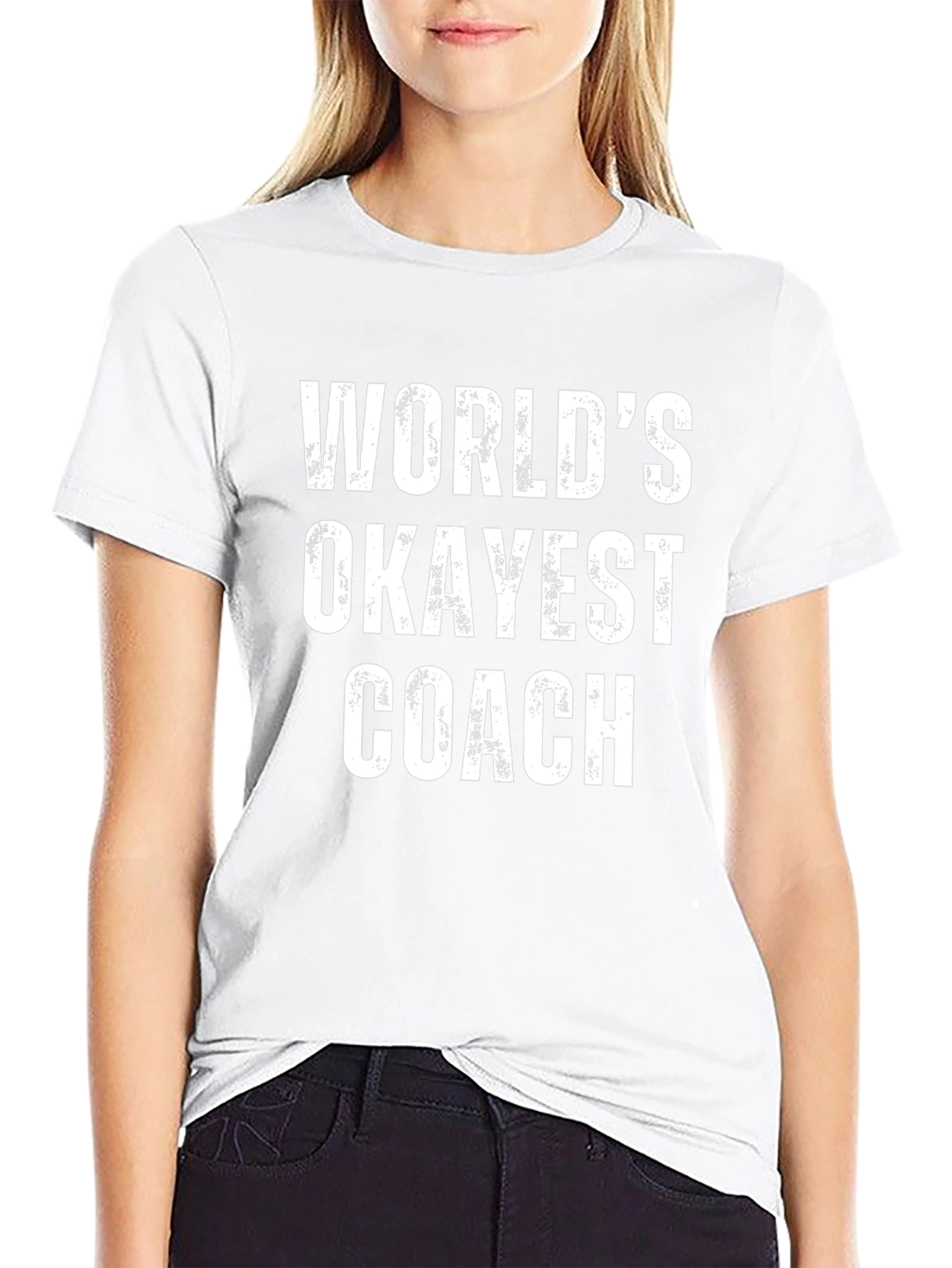 Worlds Okayest Coach T-Shirt - Funny Novelty Tee