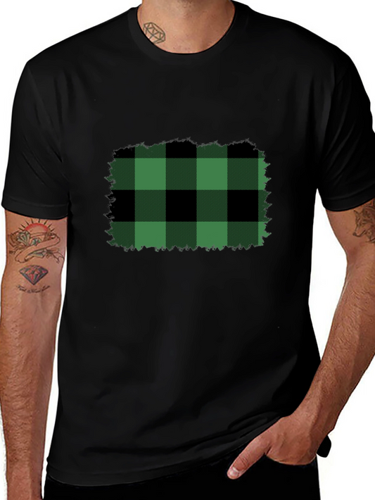 Buffalo Plaid T-Shirt - Black Tee