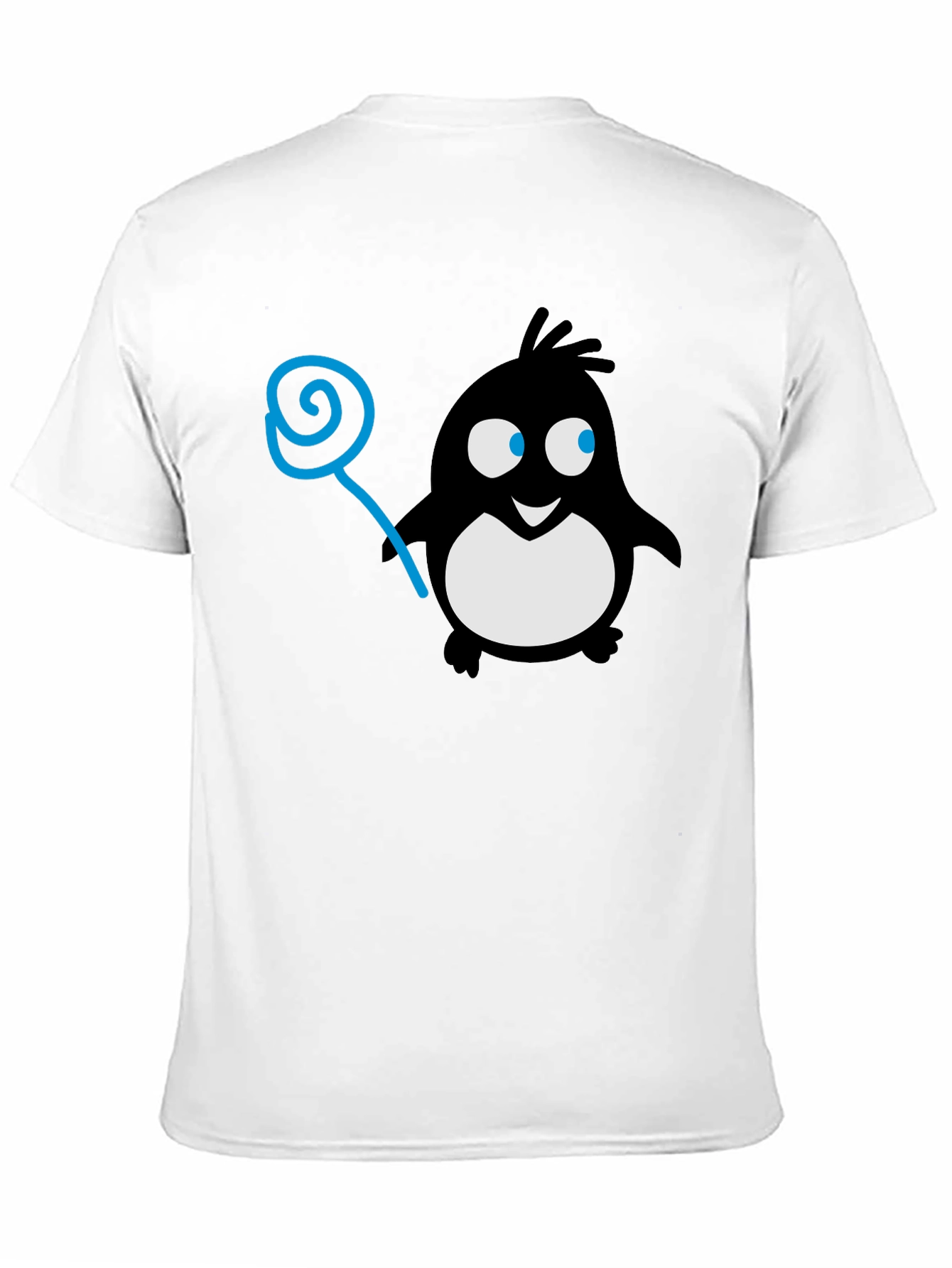 Penguin Lollipop Graphic Tee - Black Cotton T-Shirt