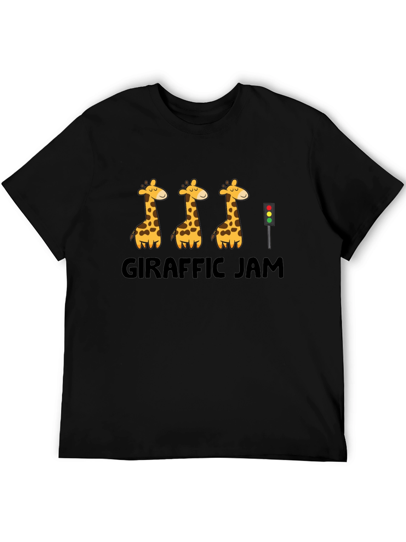 Giraff Traffic Jam Black T-Shirt