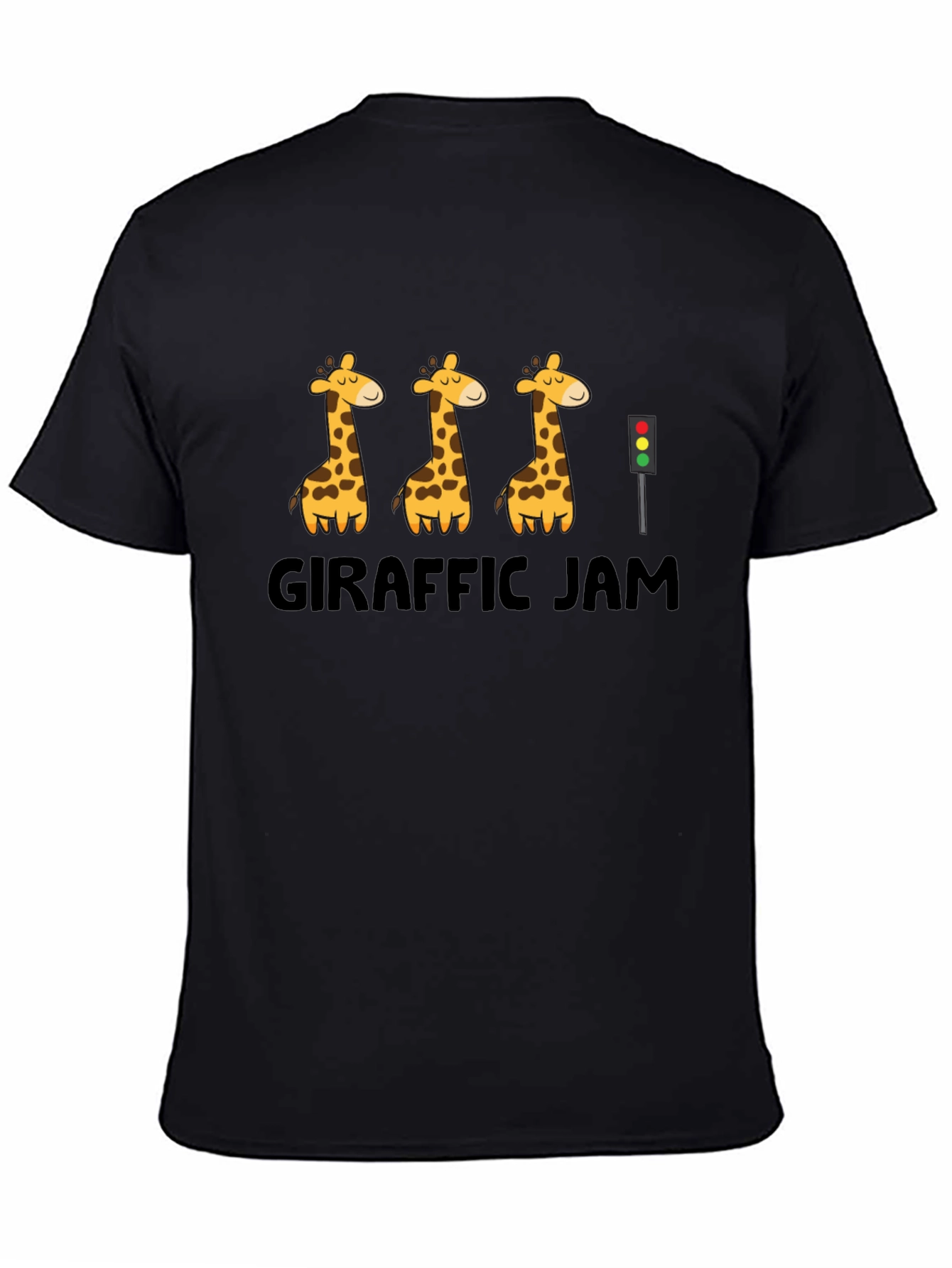 Giraff Traffic Jam Black T-Shirt