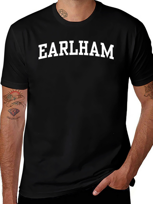 Earlham Black Cotton T-Shirt