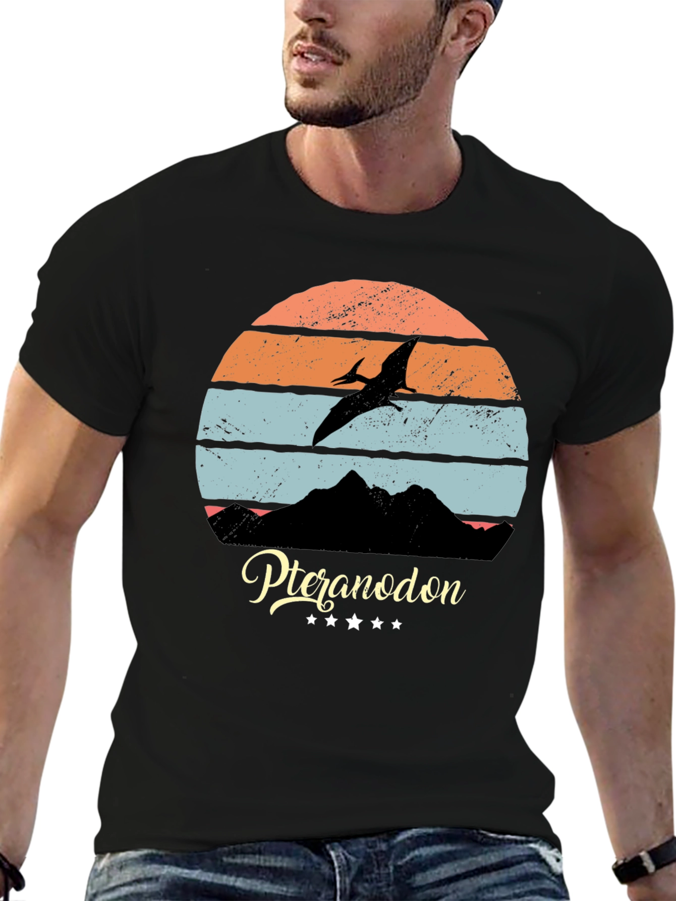 Pteranodon Sunset Graphic T-Shirt