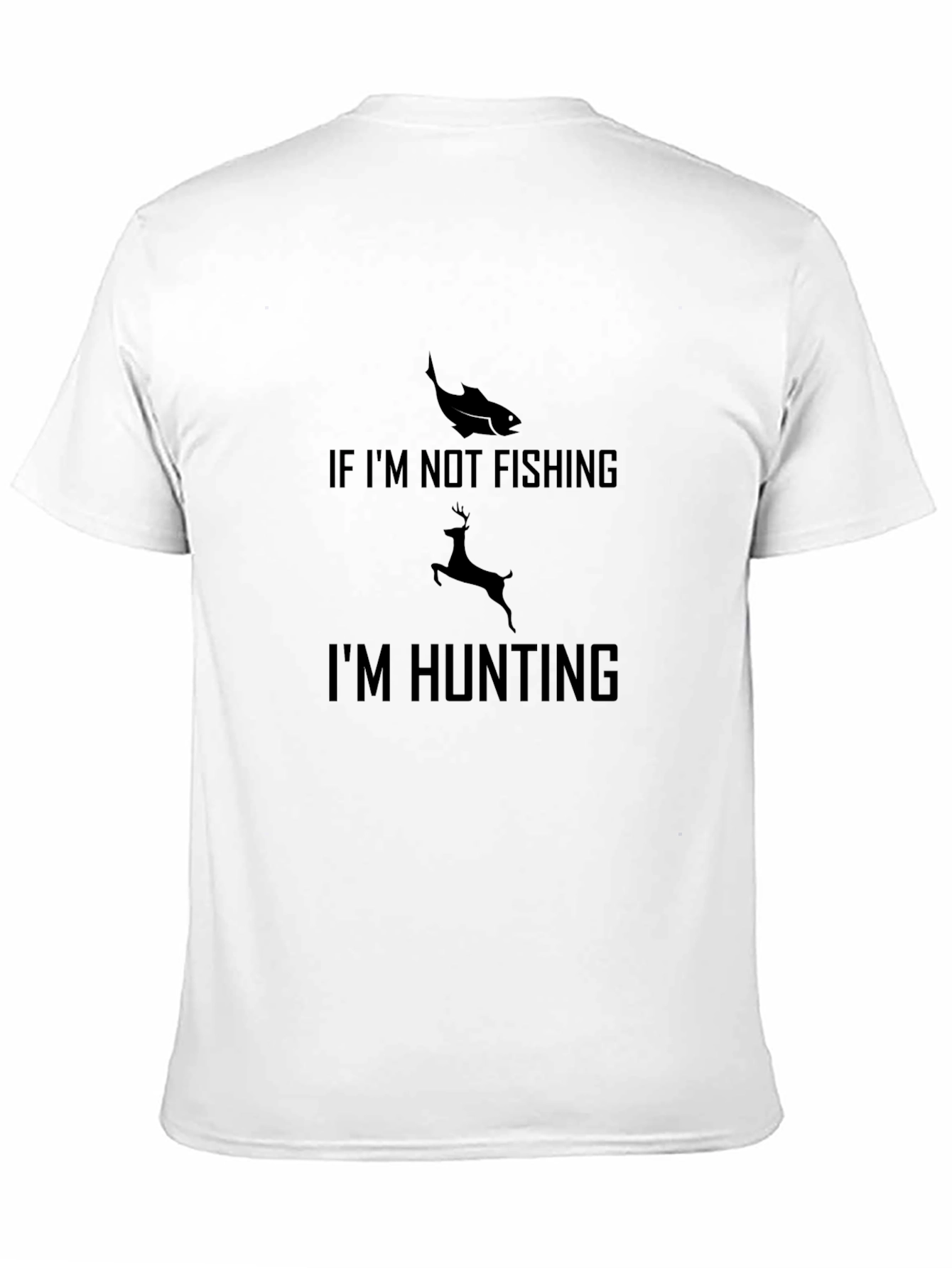 Hunting & Fishing Graphic Tee - Black