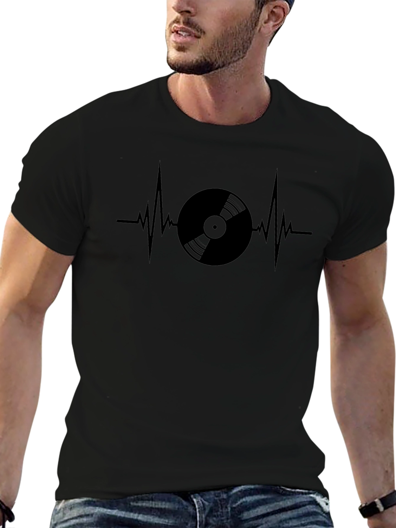 Vinyl Record Heartbeat T-Shirt