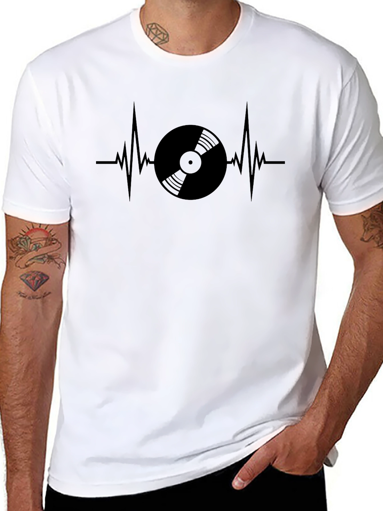 Vinyl Record Heartbeat T-Shirt