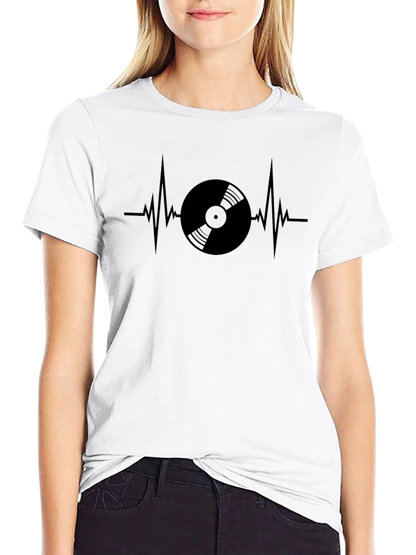 Vinyl Record Heartbeat T-Shirt