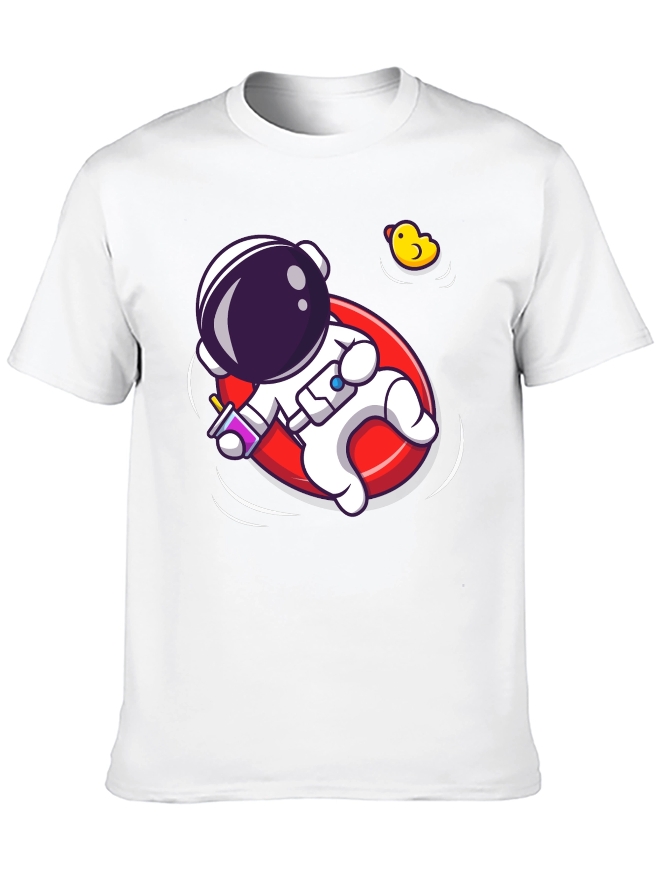 Astronaut Duck T-Shirt - Cosmic Fun!