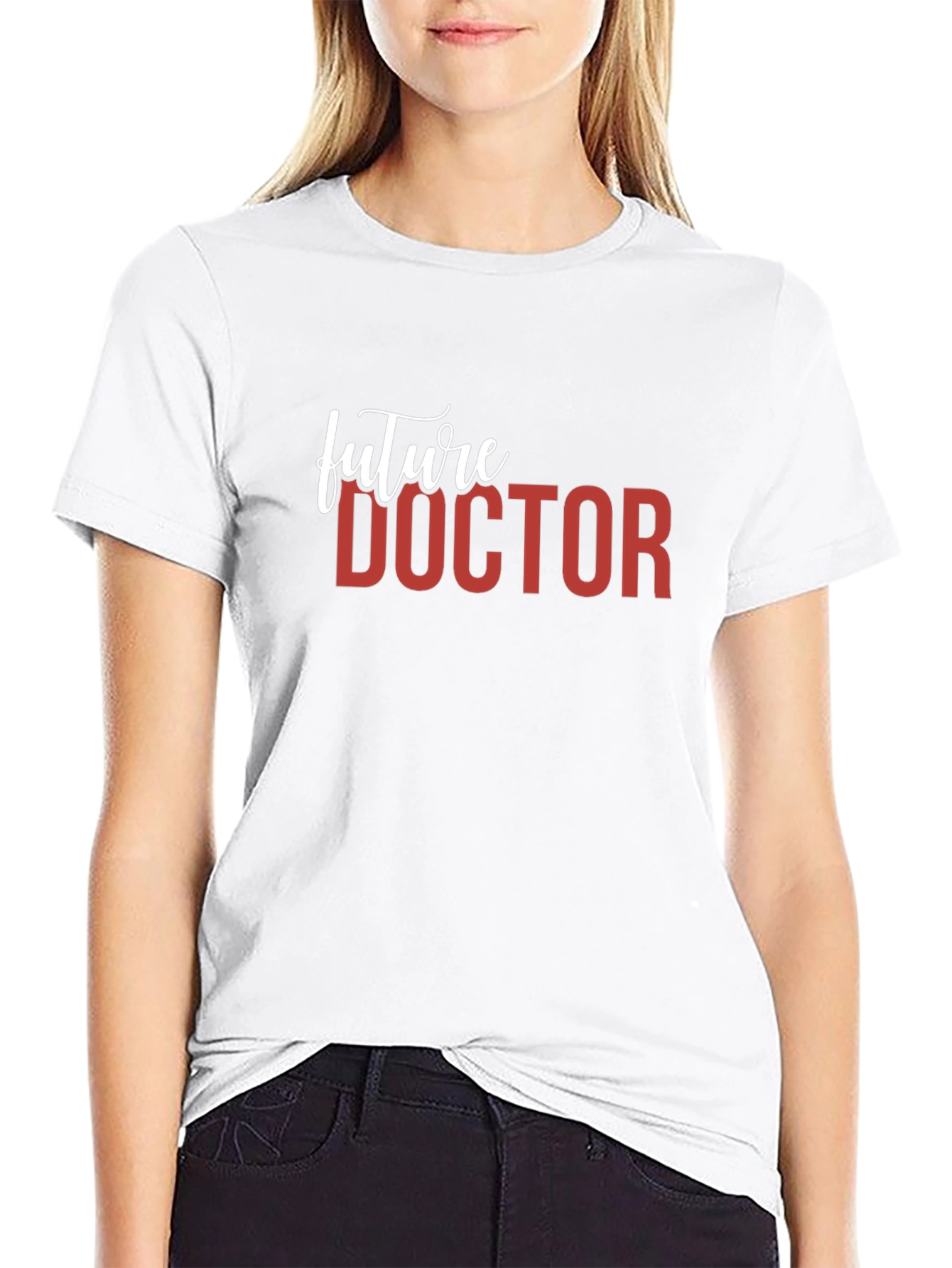 Future Doctor Graphic T-Shirt - Black