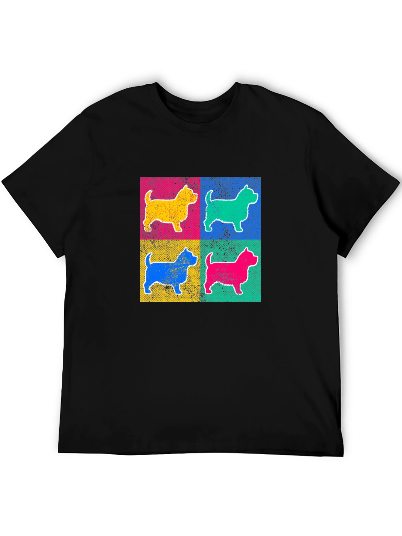 Pop Art Dog Graphic T-Shirt - Bold & Stylish