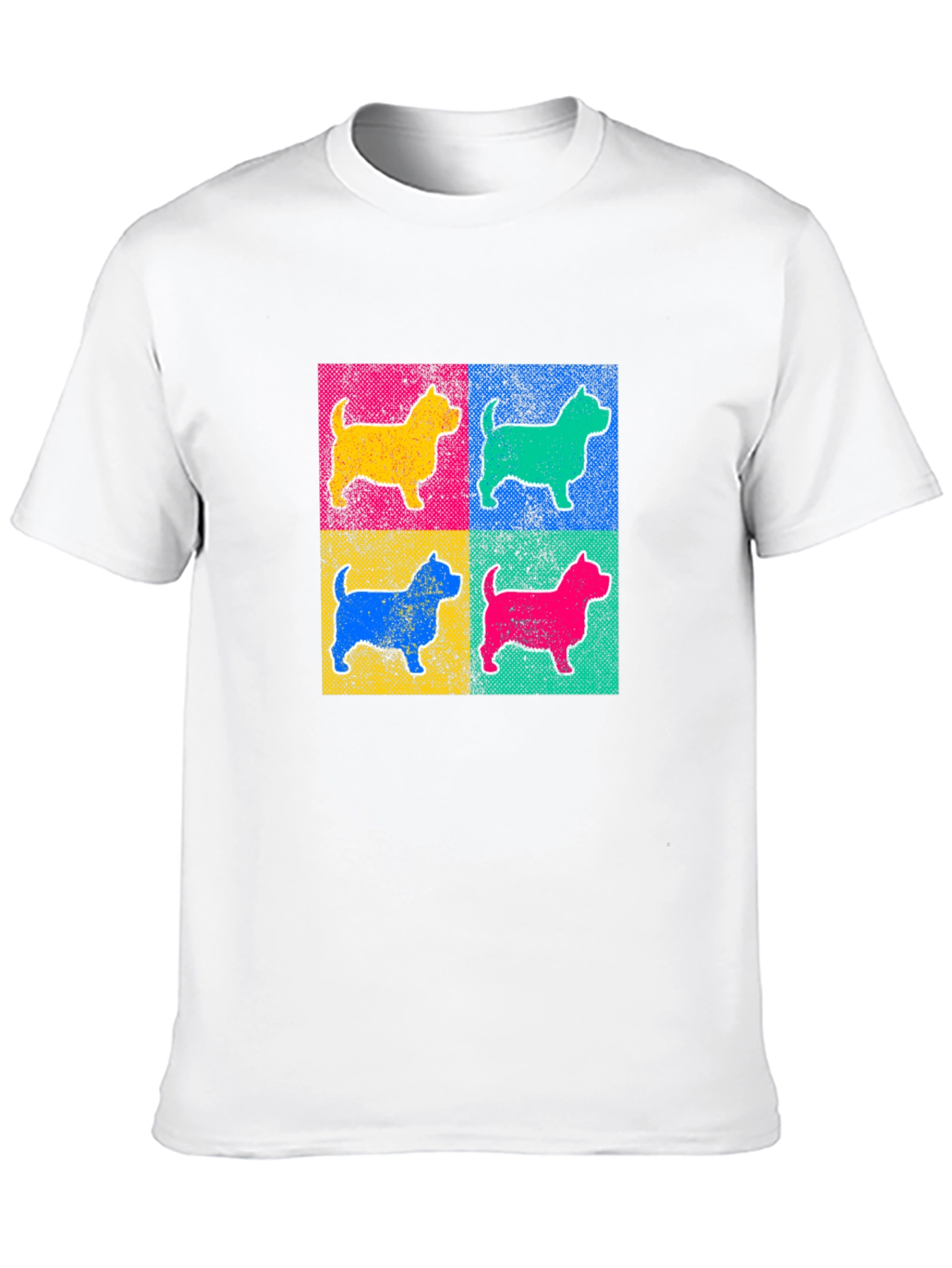 Pop Art Dog Graphic T-Shirt - Bold & Stylish