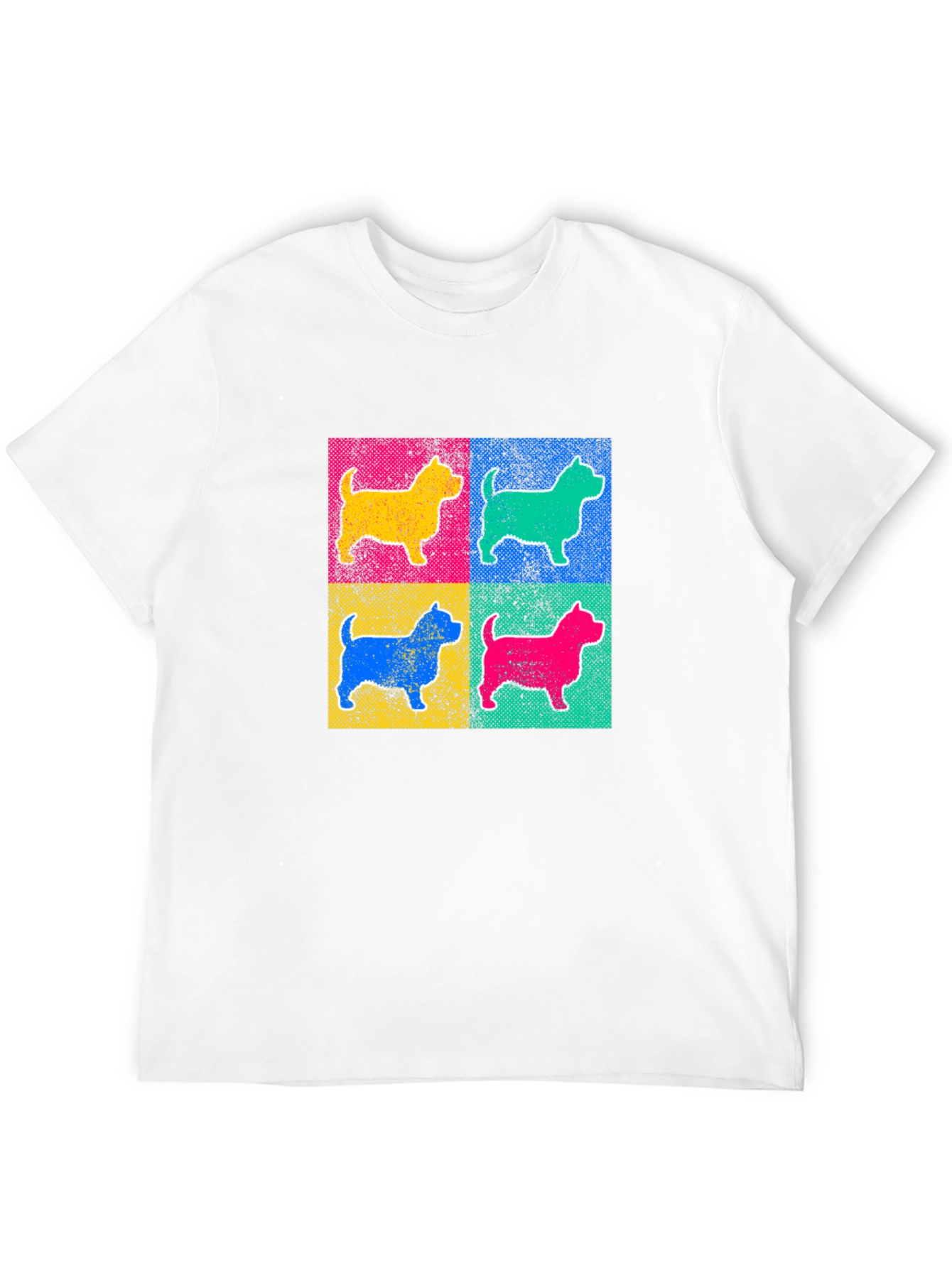 Pop Art Dog Graphic T-Shirt - Bold & Stylish