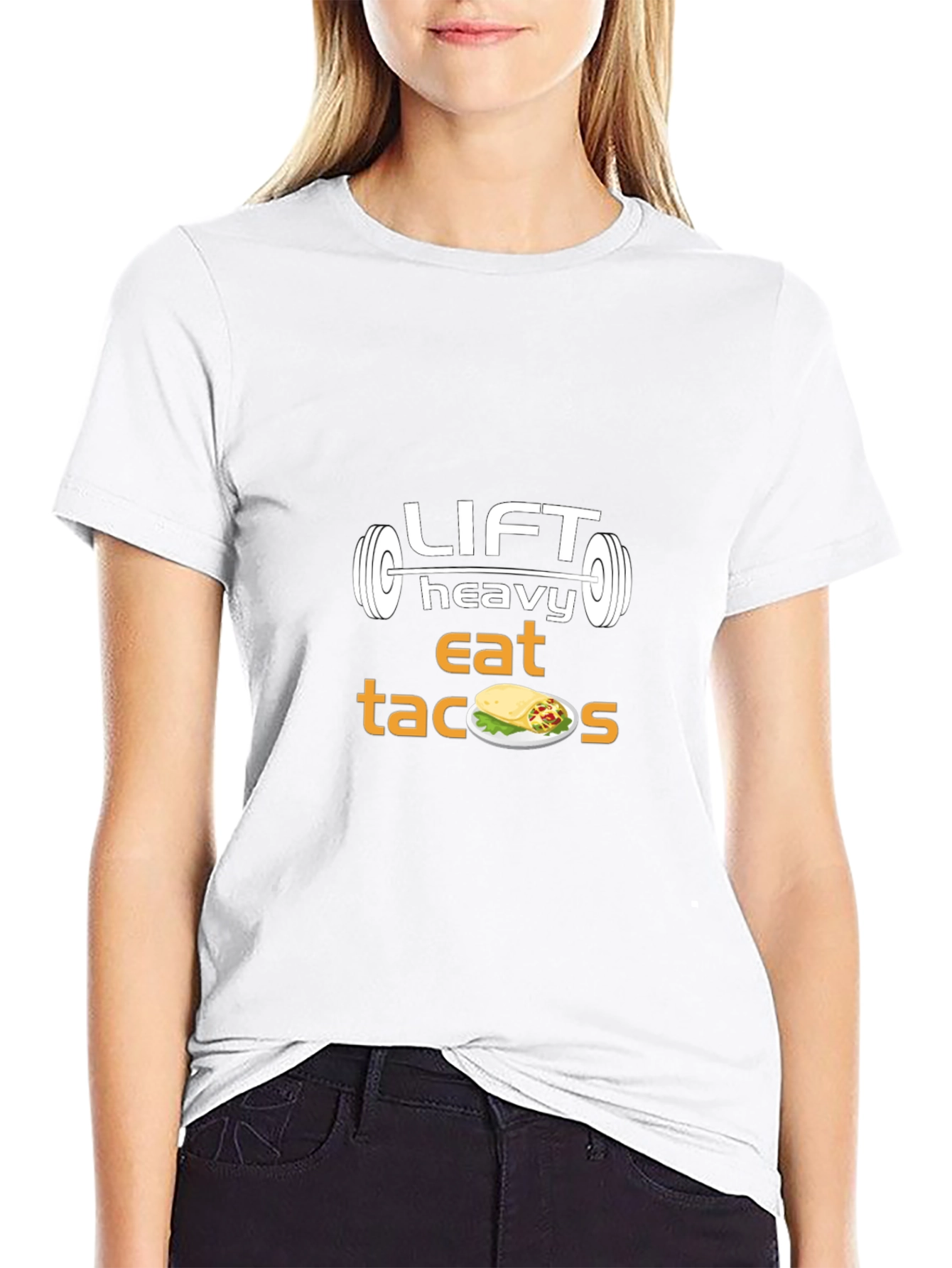 Lift Heavy Eat Tacos Graphic T-Shirt